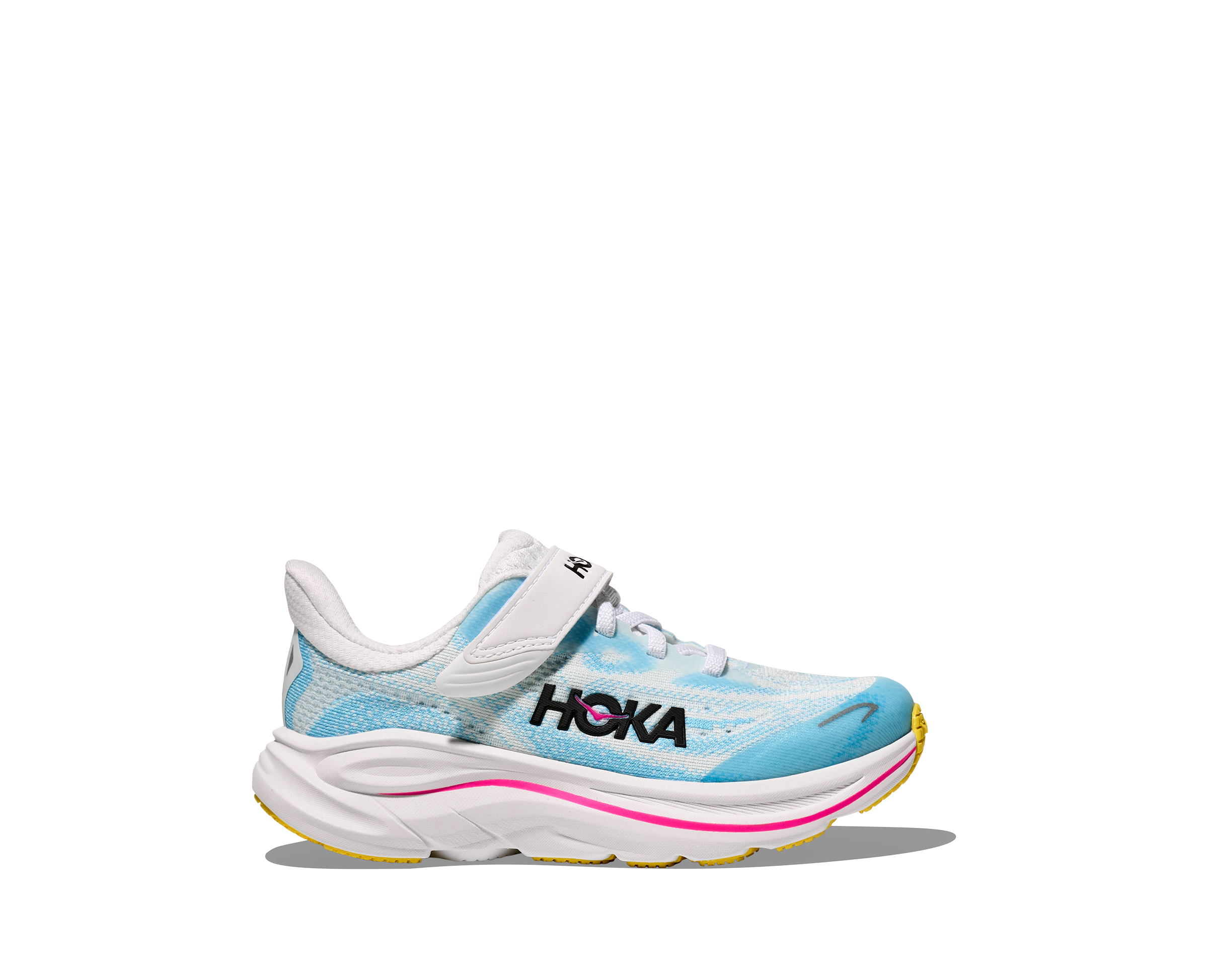 HOKA KID'S CLIFTON 10 LITTLE KIDS - FROST/SOARING BLUE K10.0