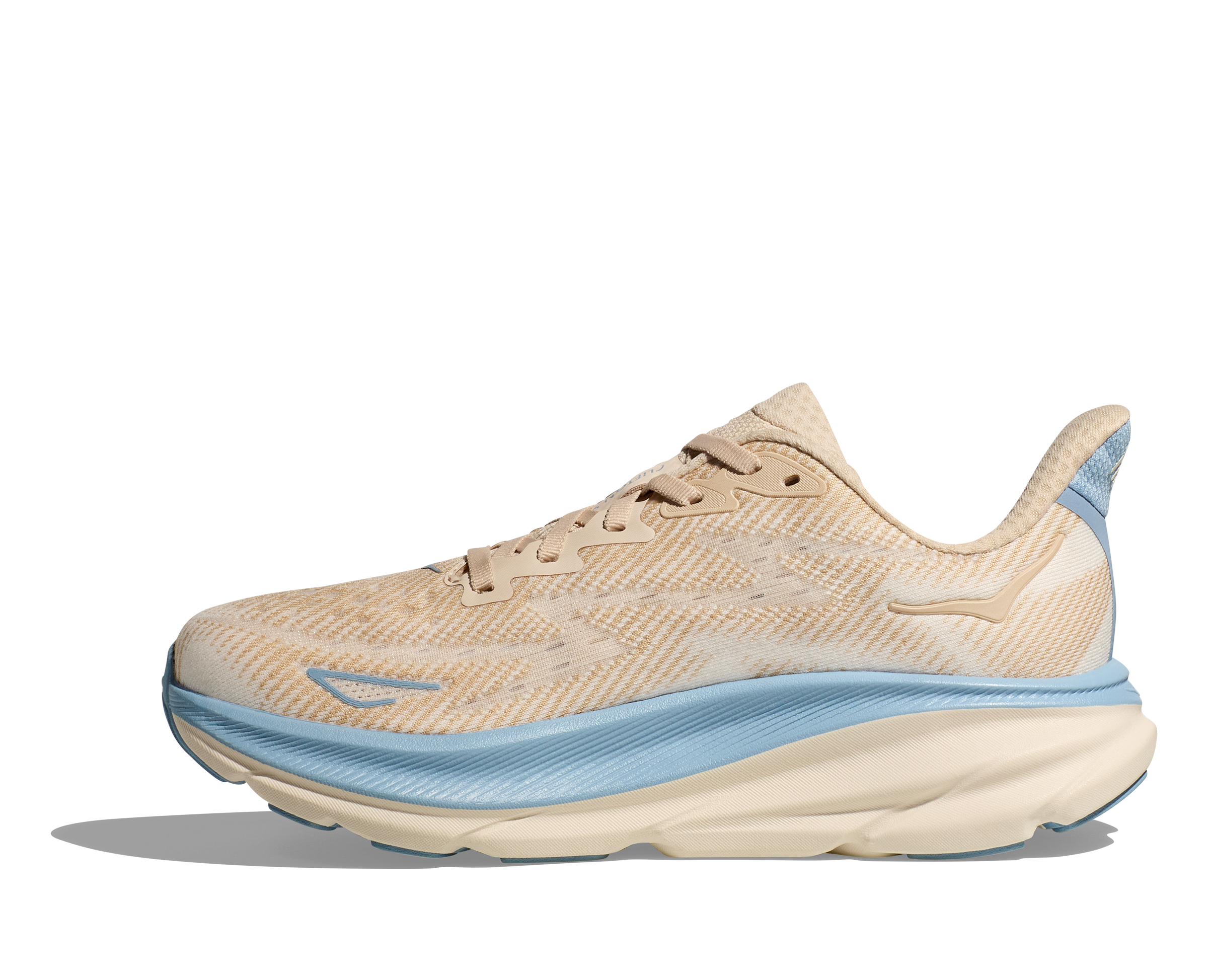 HOKA WOMEN'S CLIFTON 9 - B - OKLB OAK/ALABASTER 