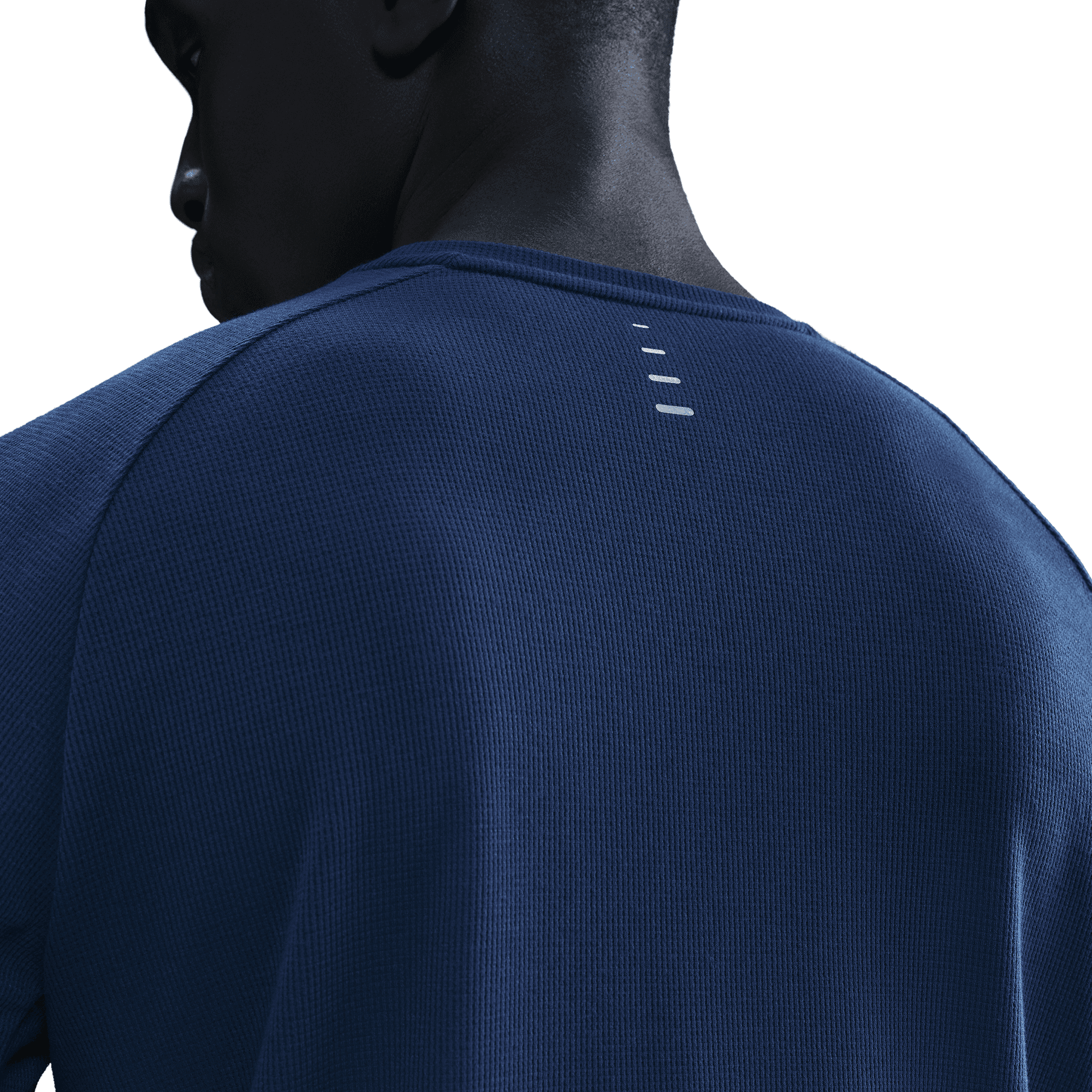 NIKE MEN'S DRI-FIT WAFFLE CREW - BLUE VOID