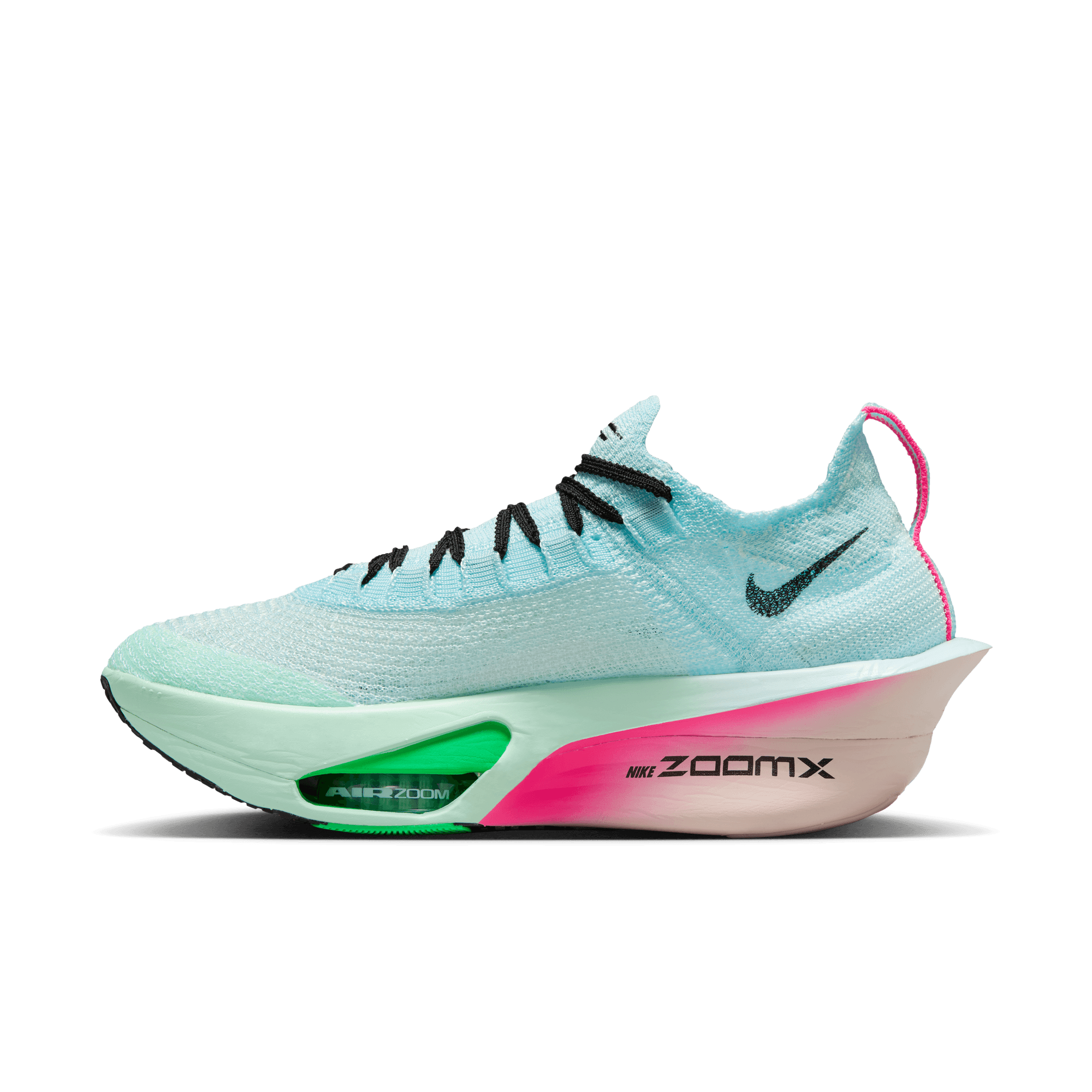 MEN'S ALPHAFLY 3 - D - 400 GLACIER BLUE/BLACK-MINT FOAM-GREEN MEN'S ALPHAFLY 3 - D - 400 GLACIER BLUE/BLACK-MINT FOAM-GREEN