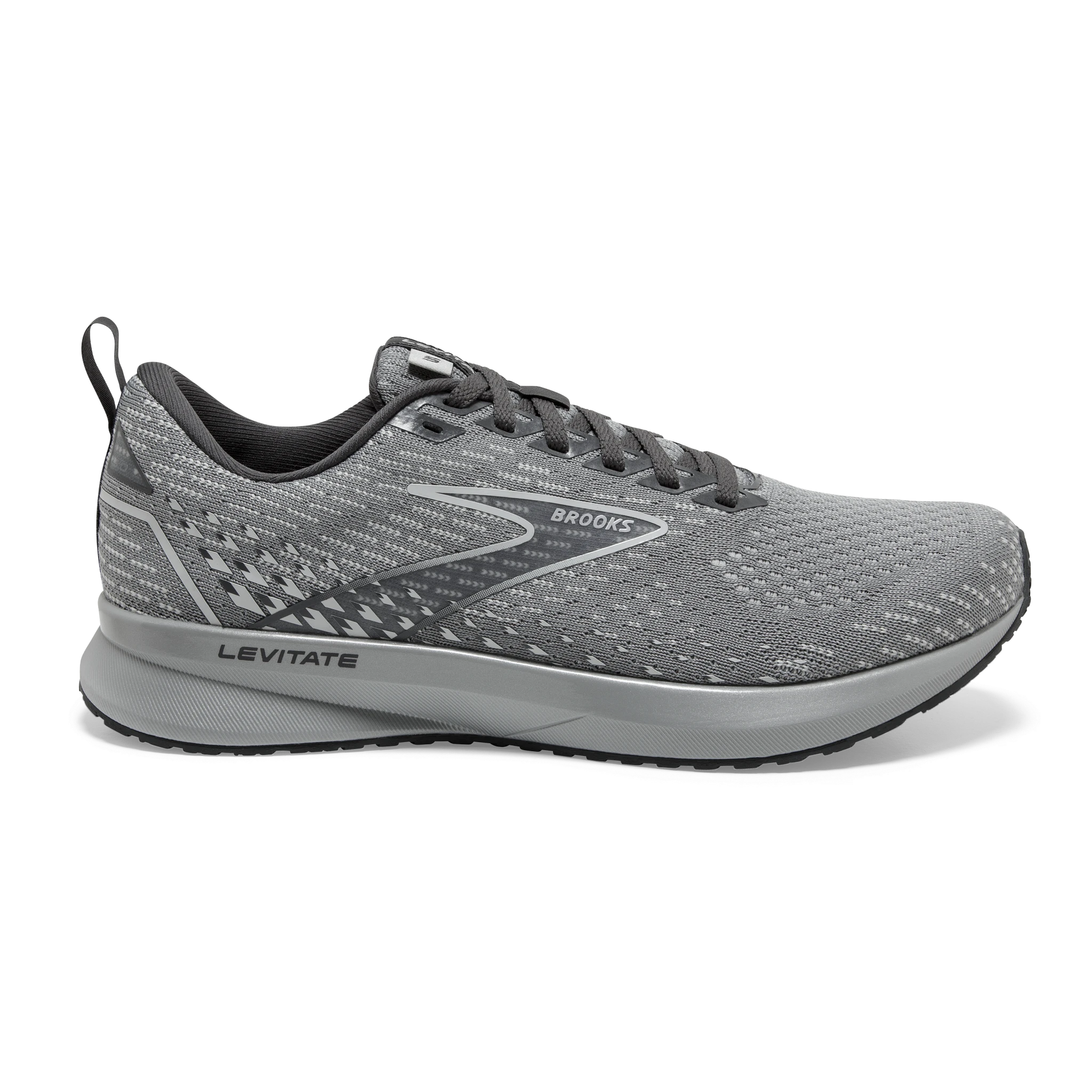 BROOKS WOMEN'S LEVITATE 5 - B - 026 GREY/OYSTER/BLACKENED PEARL - size 10.5 