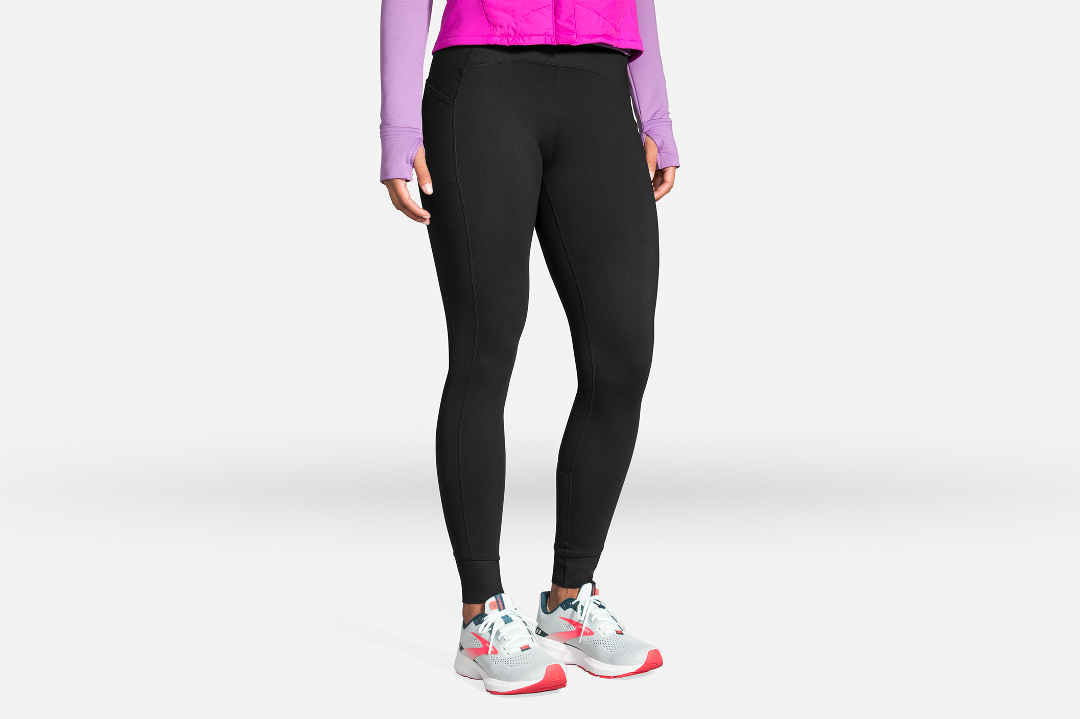 BROOKS WOMEN'S MOMENTUM THERMAL TIGHT 2.0 - BLACK XS
