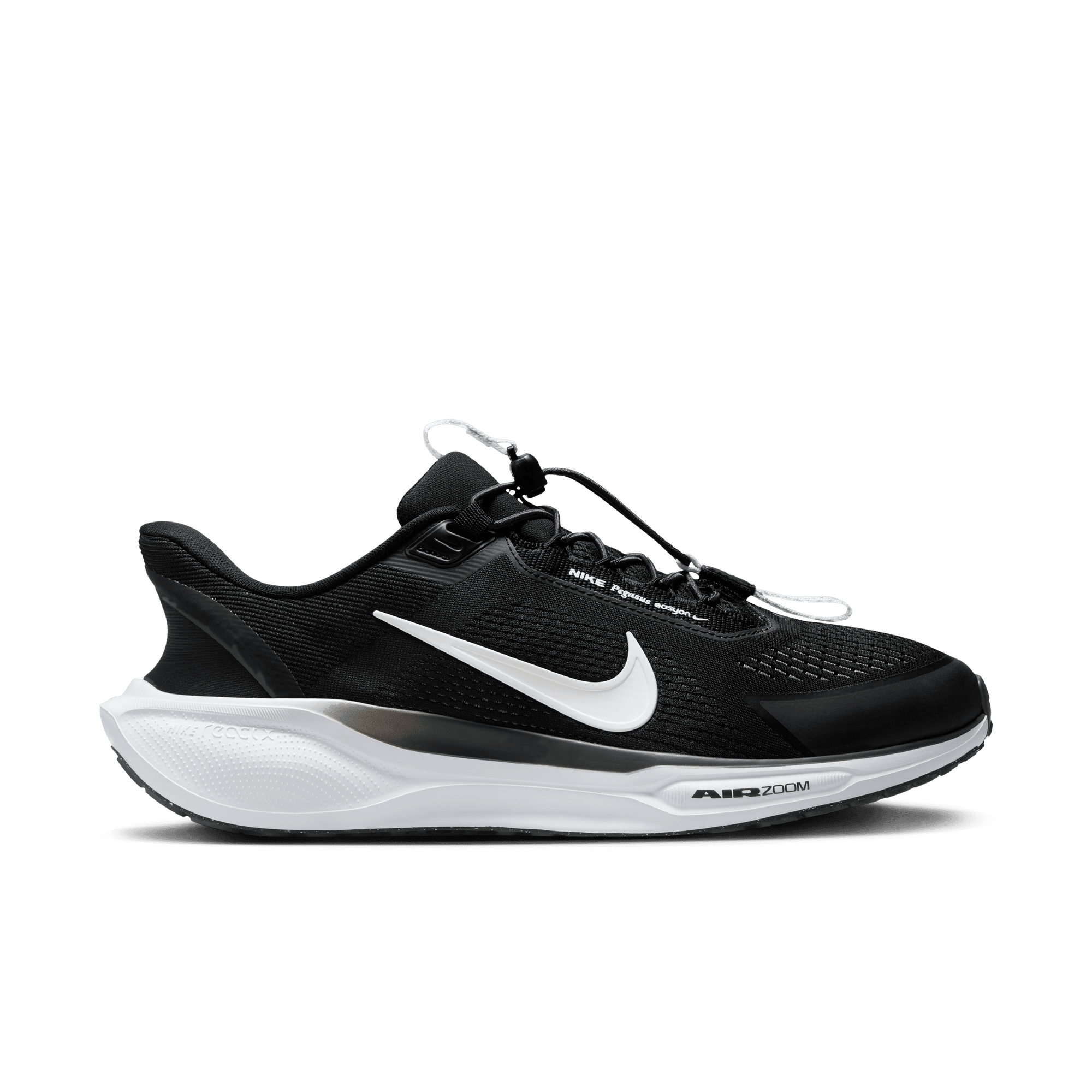 NIKE MEN'S PEGASUS EASY-ON - D - 002 BLACK/WHITE 6.0