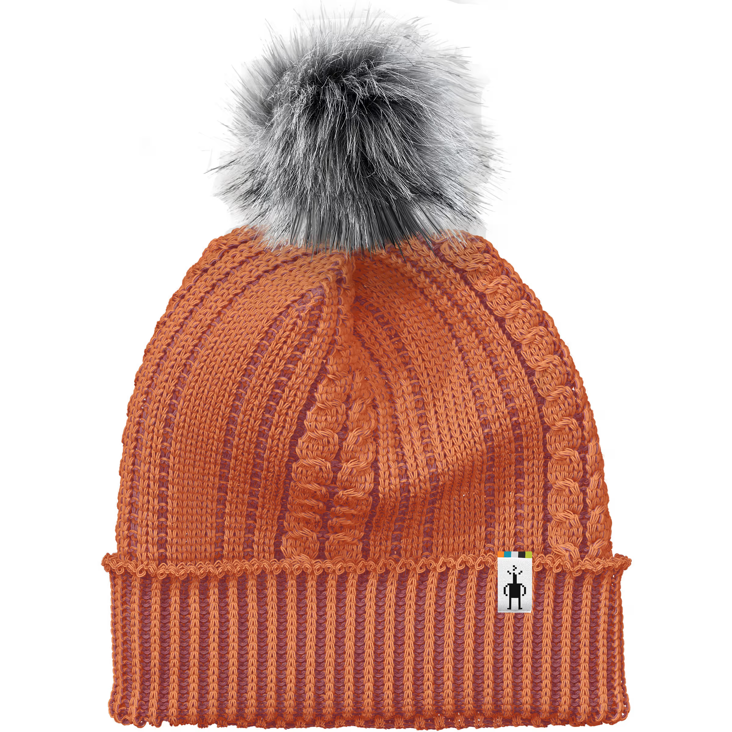 SMARTWOOL SKI TOWN HAT - N64 APRICOT 