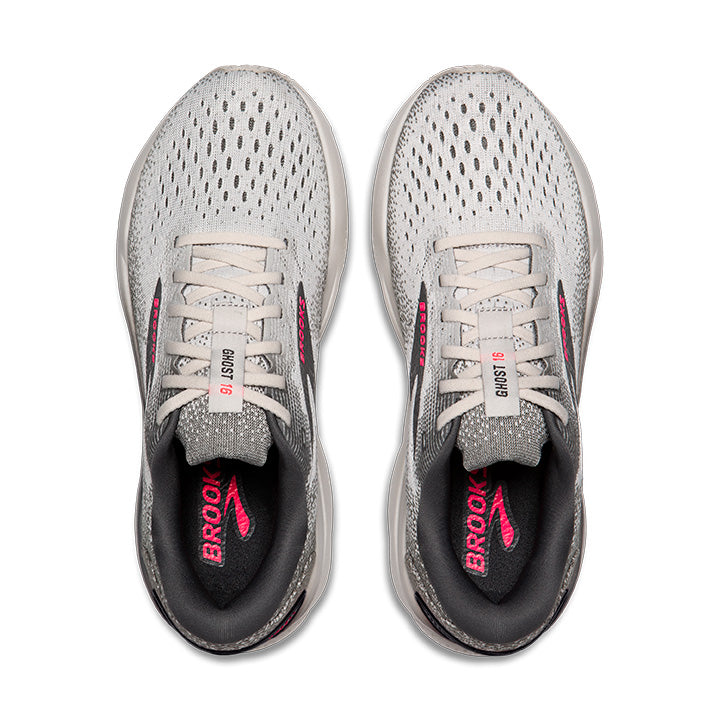 BROOKS WOMEN'S GHOST 16 - B - 006 GREY/GARGOYLE/PINK 