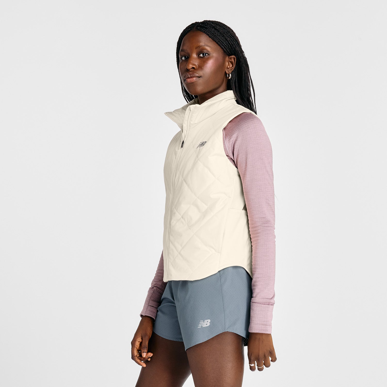 NEW BALANCE WOMEN'S QUILTED VEST - LINEN 