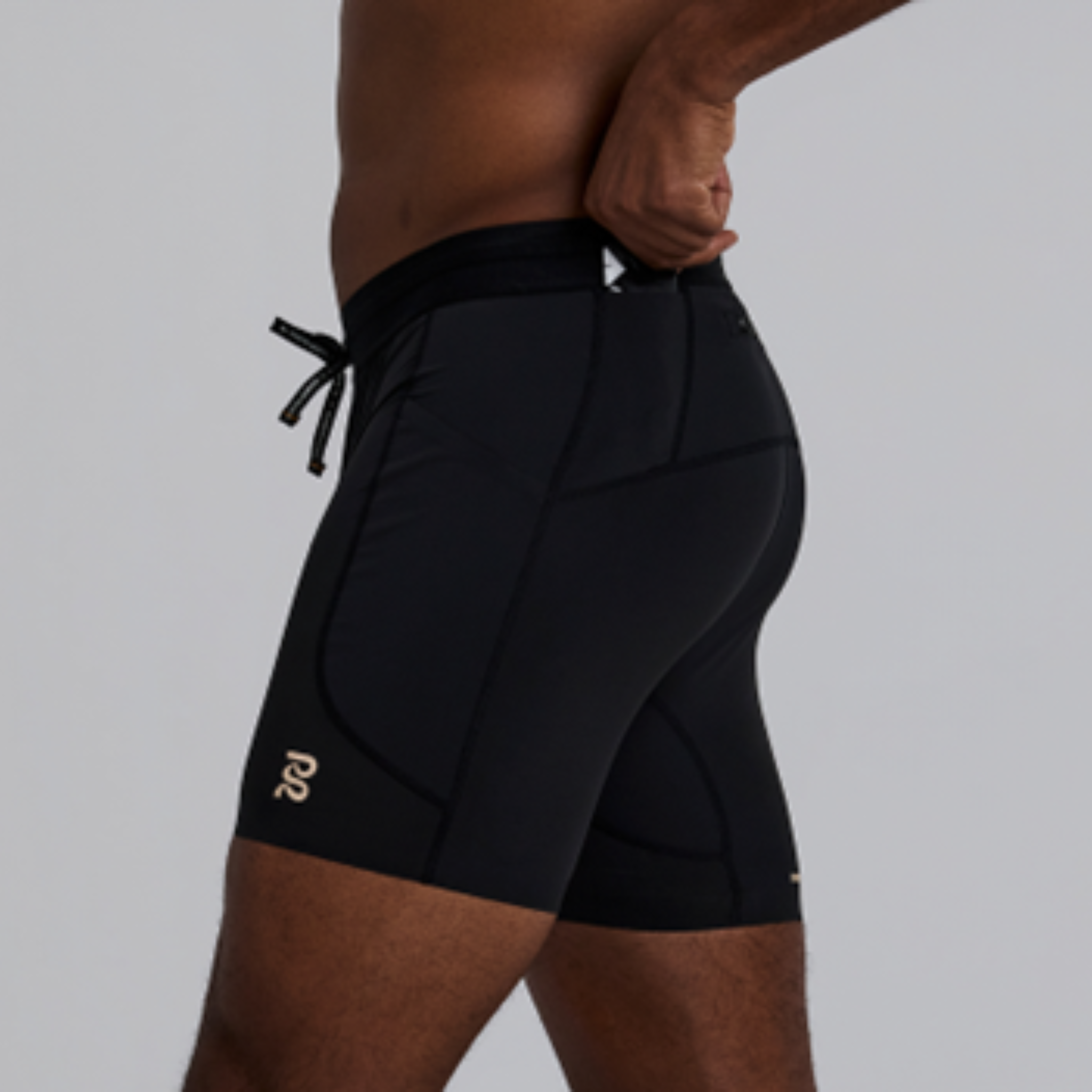 BANDIT MEN'S SOLITE QUARTER TIGHT - BANDIT BLACK XS