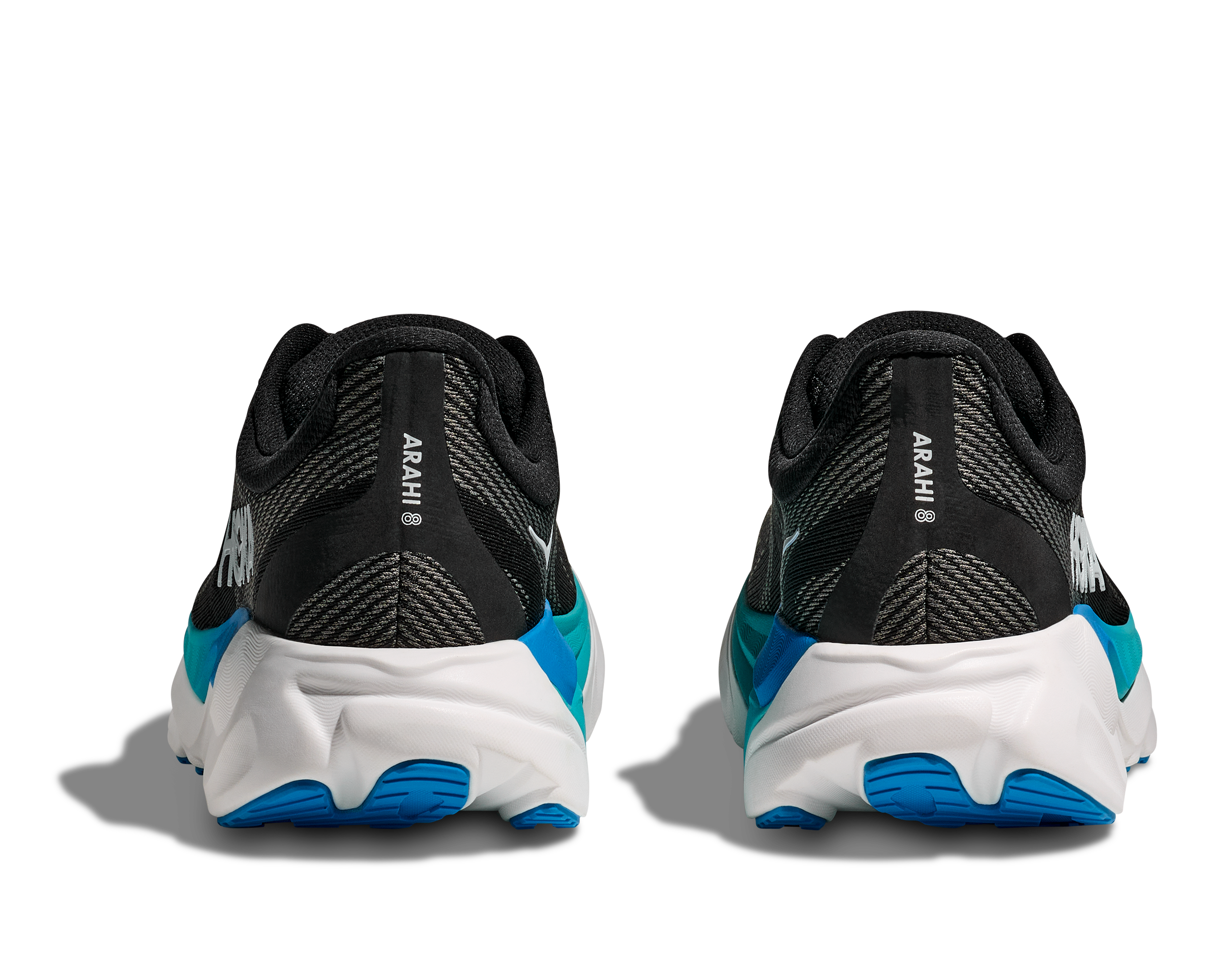 HOKA MEN'S ARAHI 8 - WIDE 2E - BLACK/SKYWARD BLUE