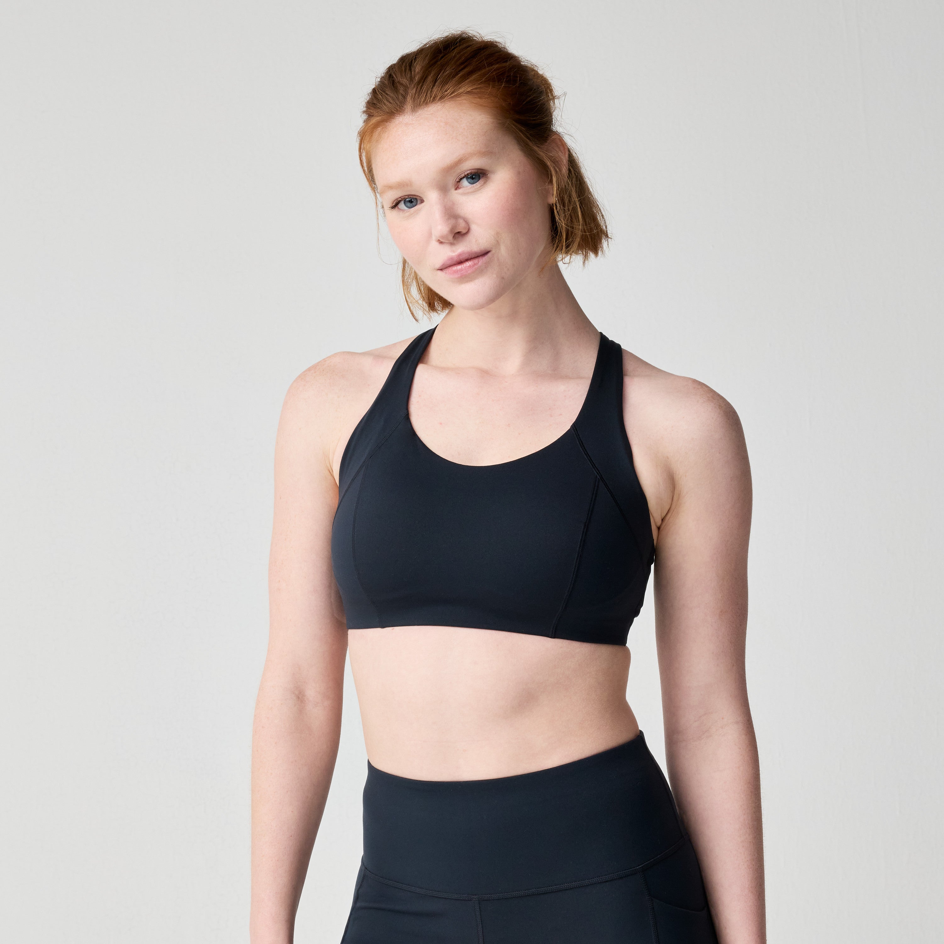 BROOKS CHASER PADDED BRA - BLACK XS