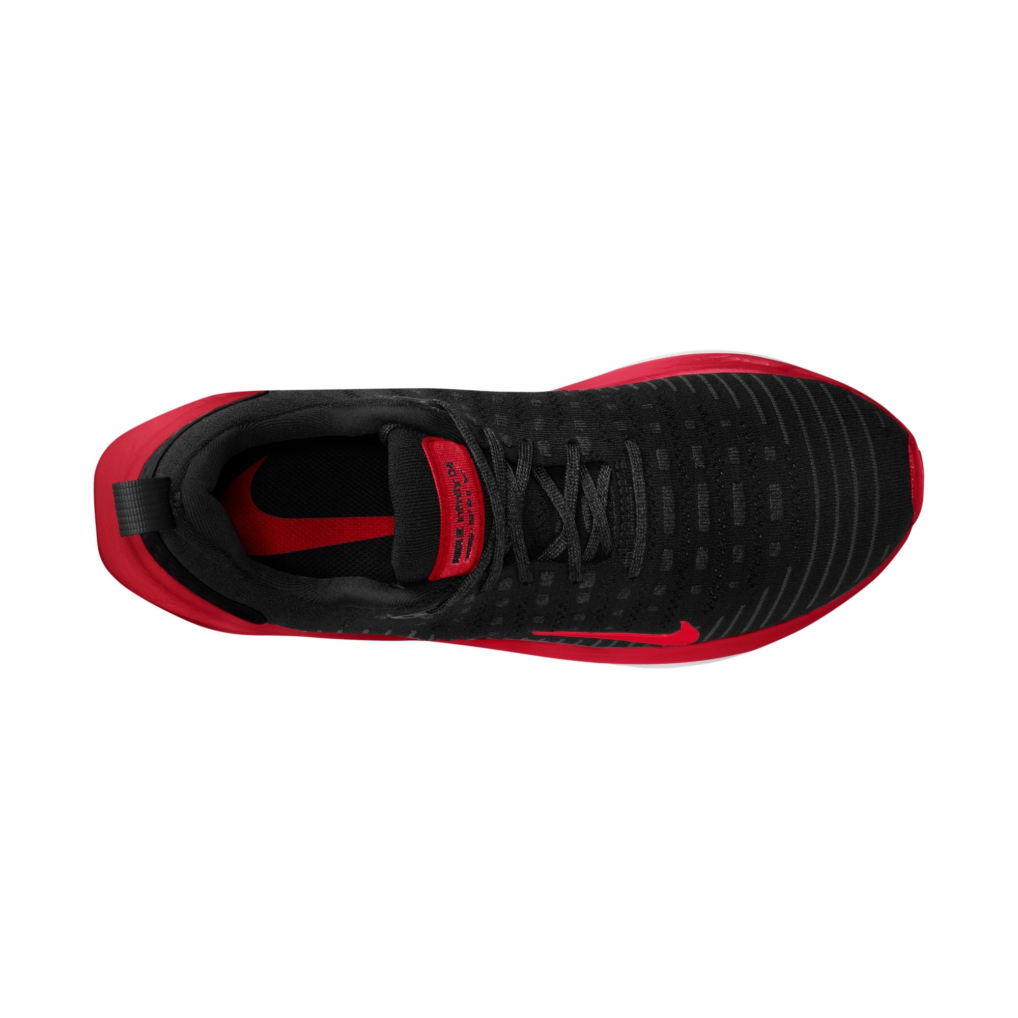 NIKE MEN'S INFINITY RUN 4 - D - 007 BLACK/FIRE RED 