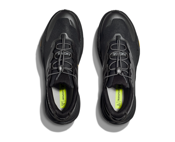 HOKA MEN'S TRANSPORT - WIDE 2E - BBLC BLACK/BLACK - size 12.0 