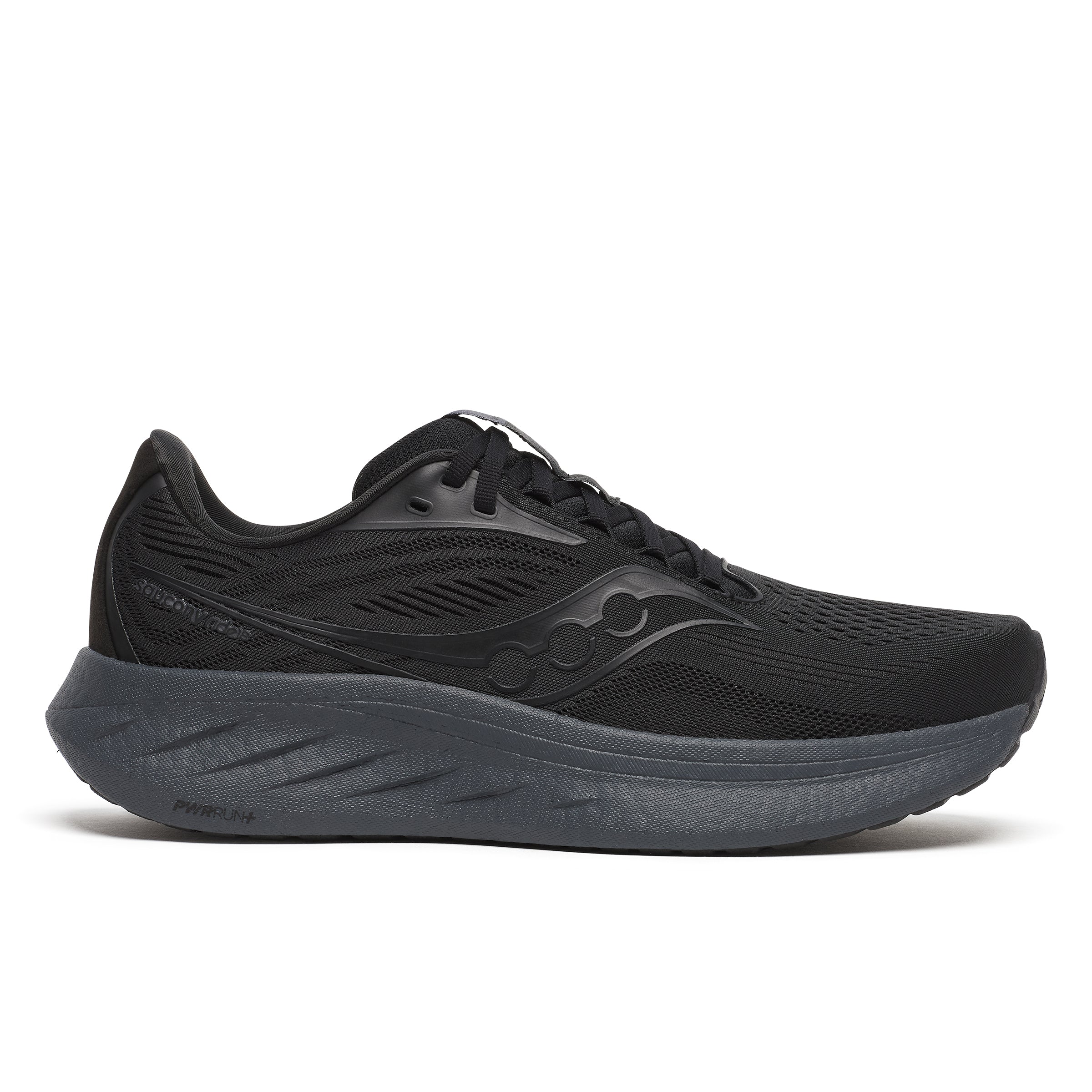 SAUCONY MEN'S RIDE 18 - D - 102 BLACK/SHADOW 7.0