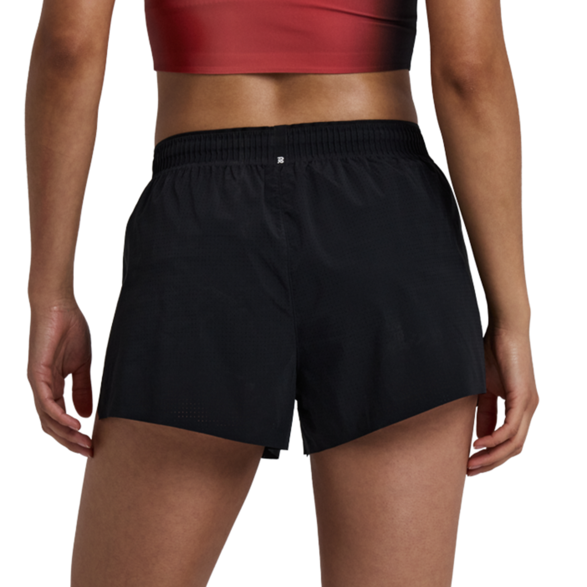 BANDIT WOMEN'S VENTO BONDED RIDGE WAISTBAND SPLIT SHORT - BLACK