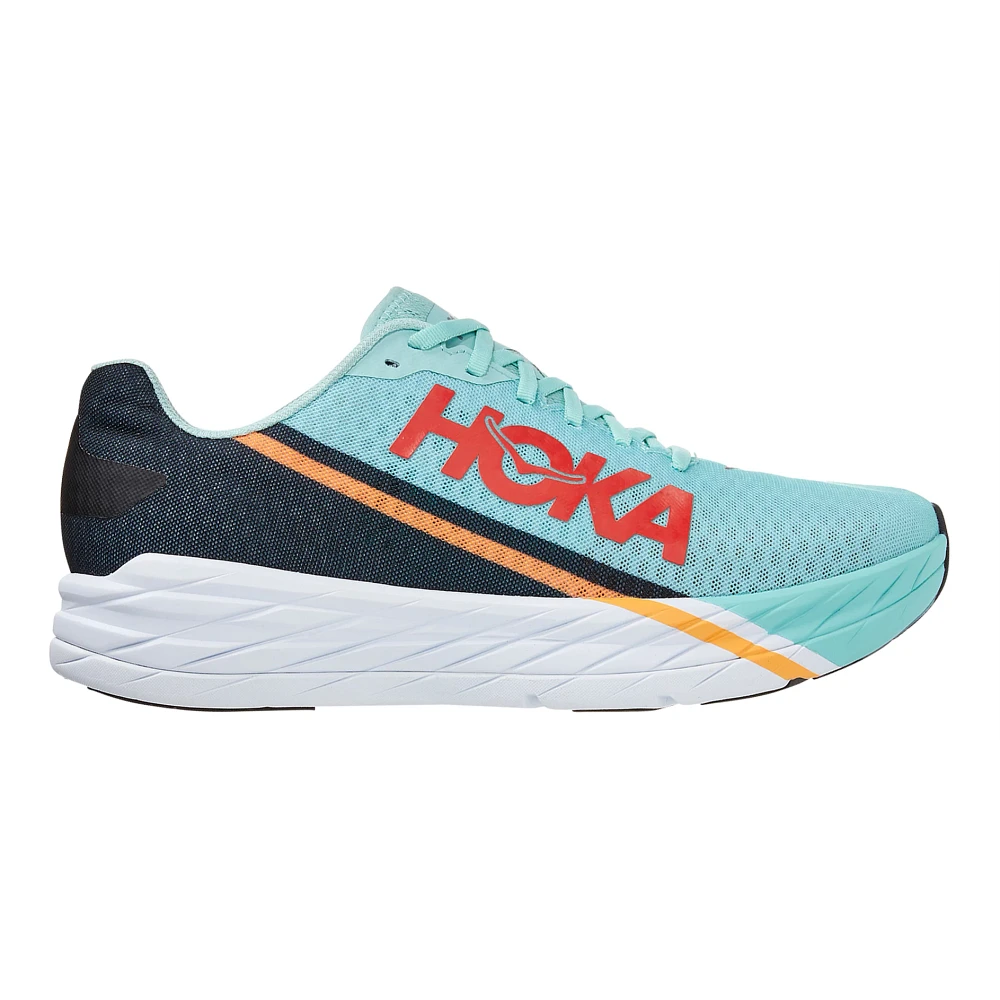 HOKA CARBON ROCKET X - D - EBBC EGGSHELL BLUE/BLACK - SIZE 10.0 