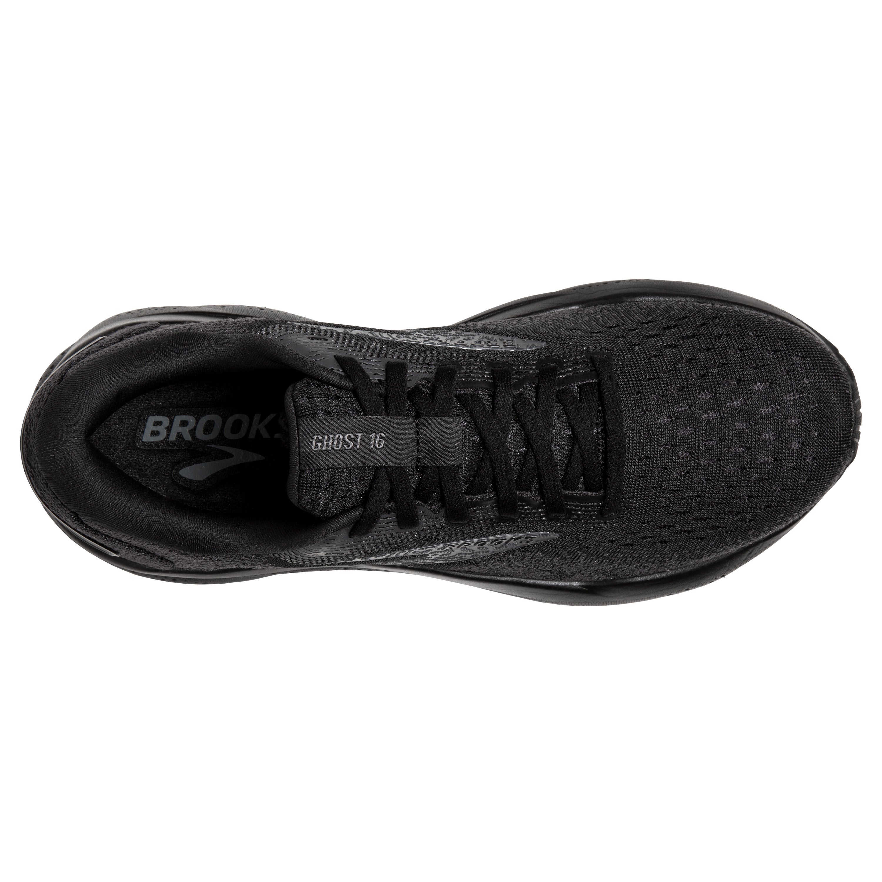 BROOKS WOMEN'S GHOST 16 - WIDE D - 020 BLACK/BLACK 