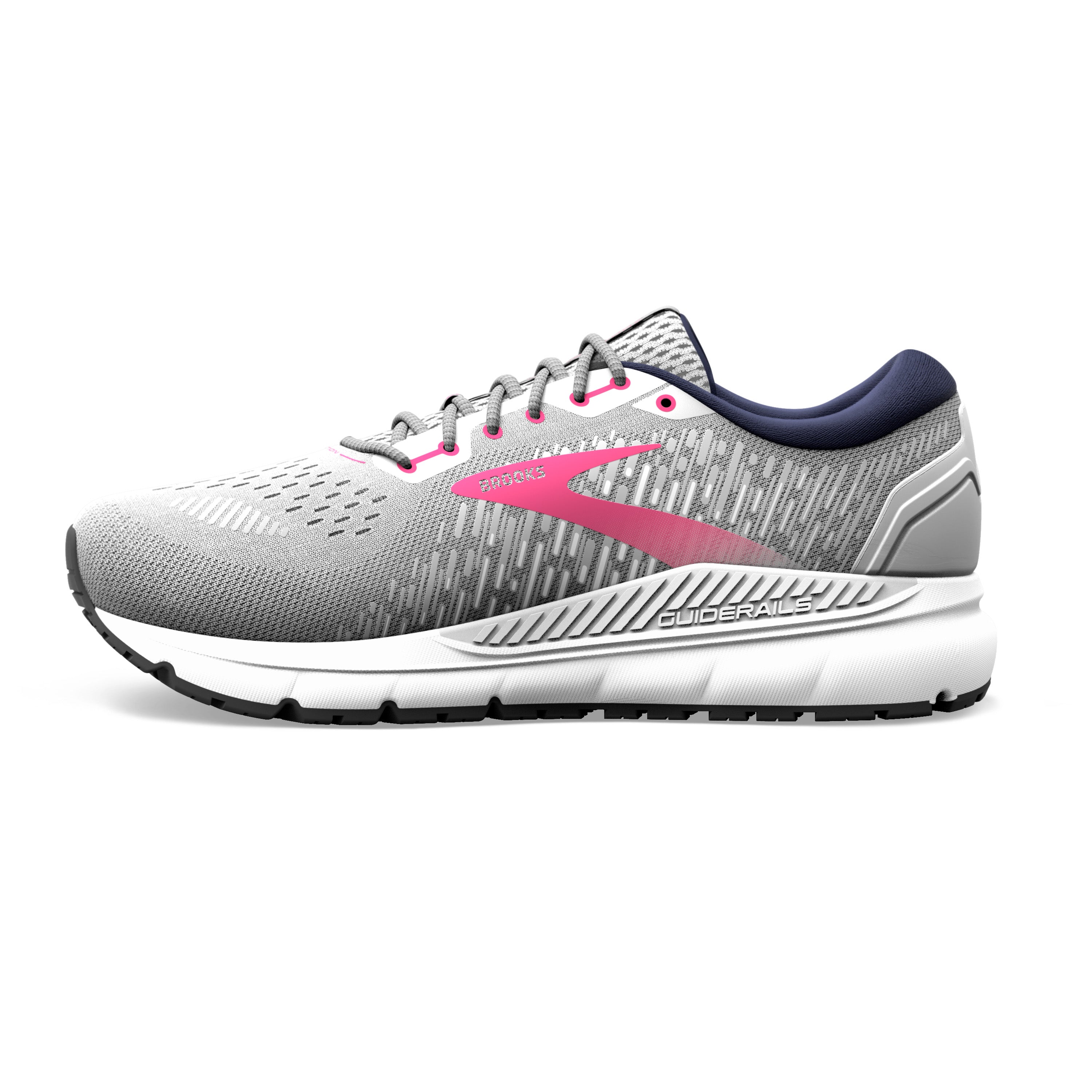 BROOKS WOMEN'S ADDICTION GTS 15 - B - 054 OYSTER/PEACOAT/LILAC ROSE - SIZE 10.0 