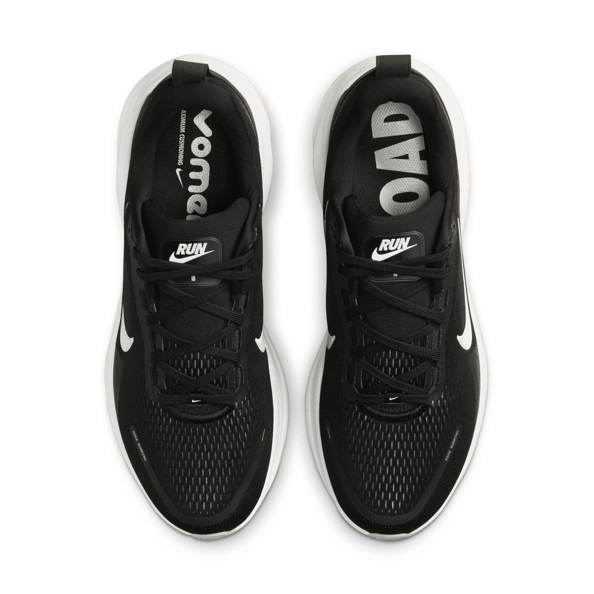 NIKE MEN'S VOMERO 18 - D - BLACK/WHITE