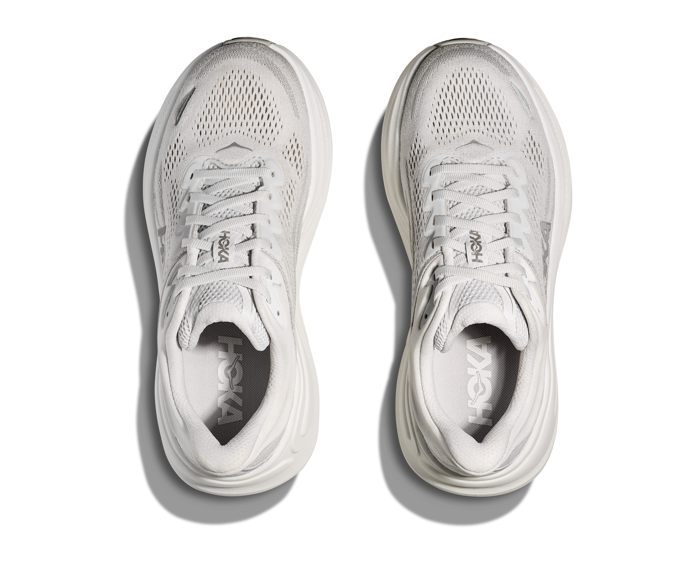 HOKA WOMEN'S BONDI 9 - WIDE D - STARDUST/SILVER