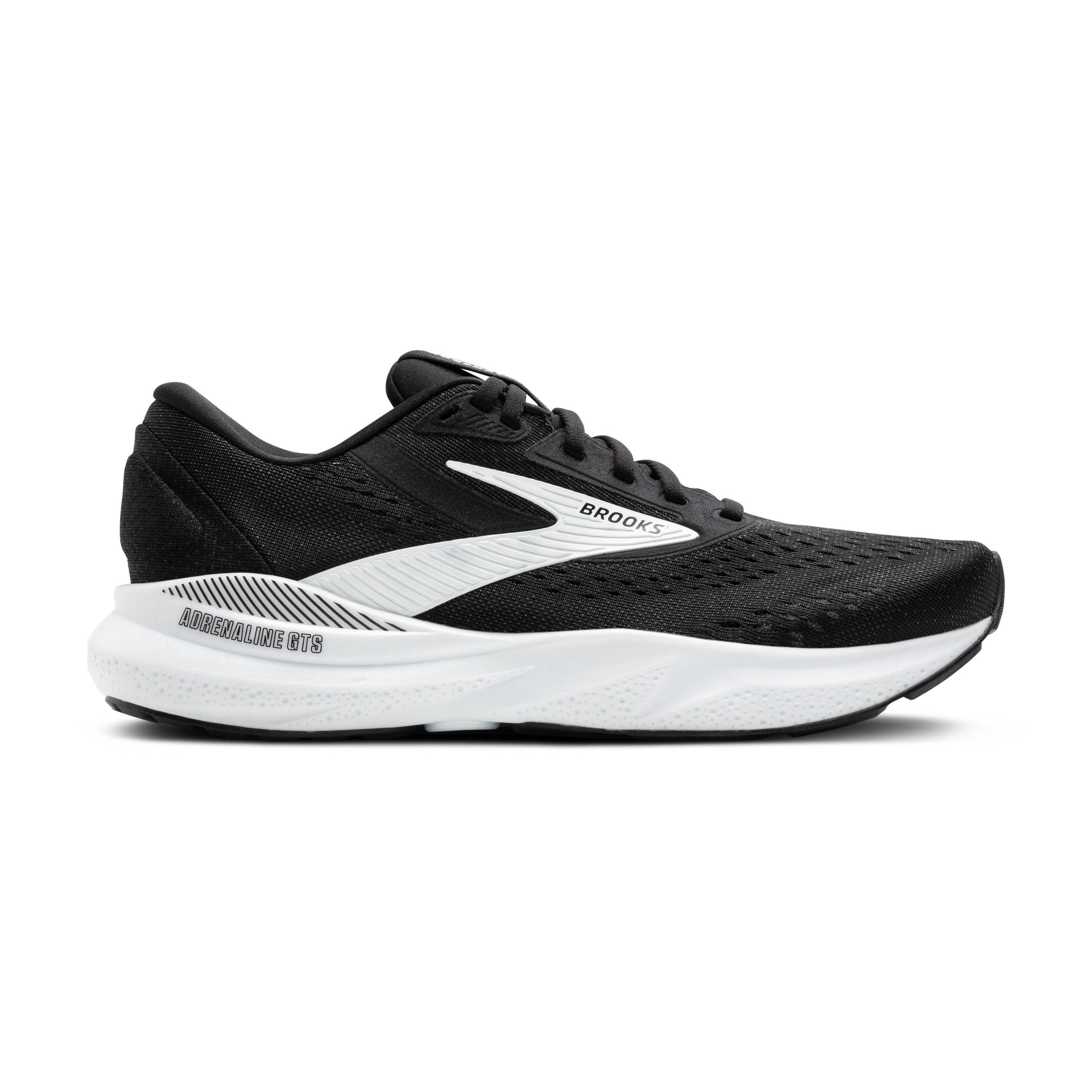 BROOKS WOMEN'S ADRENALINE GTS 24 - B - 087 BLACK/WHITE 5.0