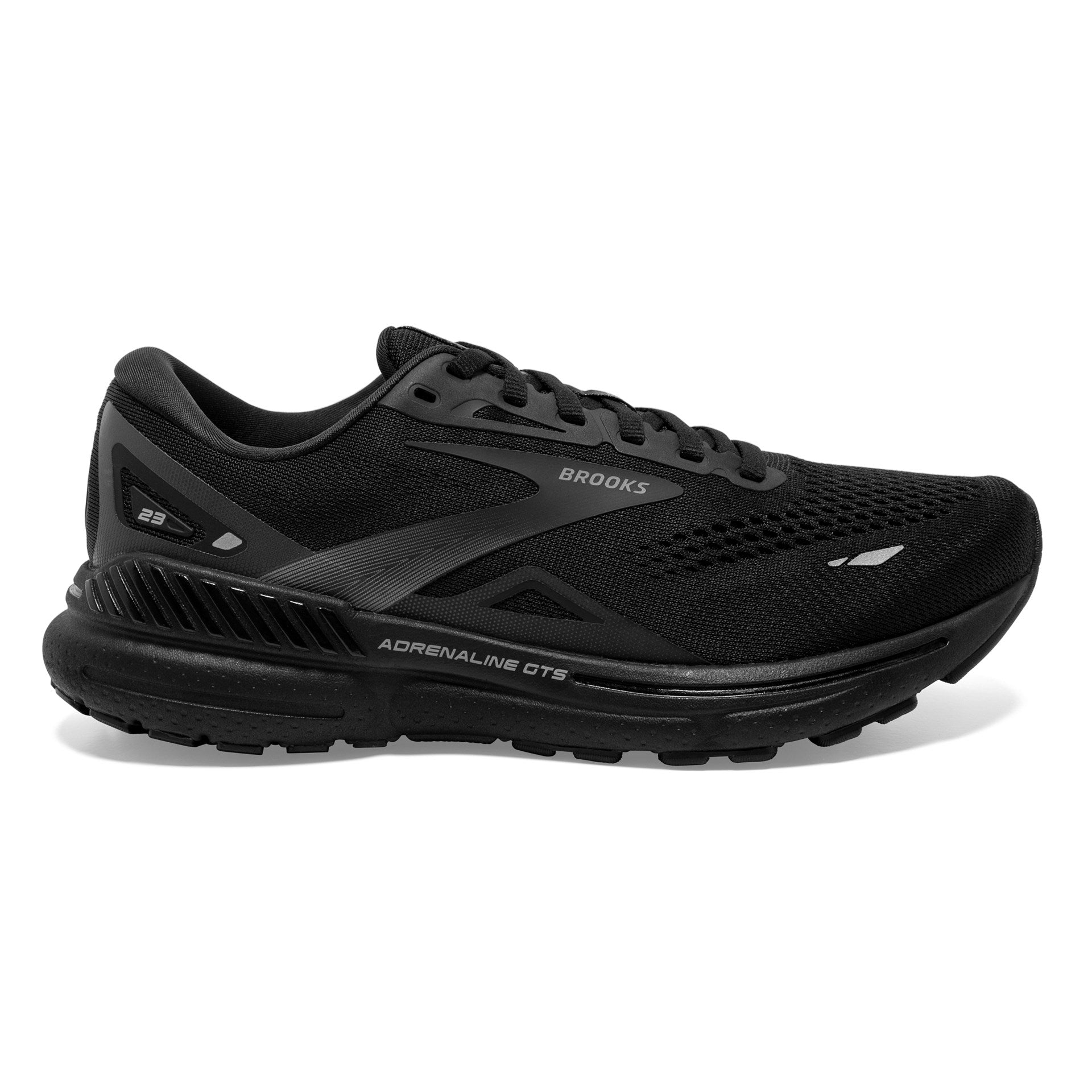 BROOKS WOMEN'S ADRENALINE 23 - WIDE D - 020 BLACK/BLACK/EBONY 6.0