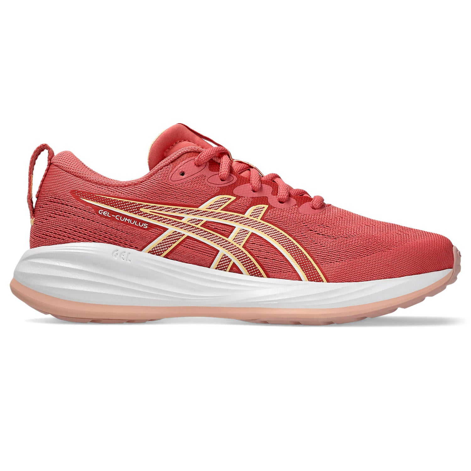 ASICS KID'S CUMULUS 27 GRADE SCHOOL - DARK PINK CLAY/CREAM 1.0
