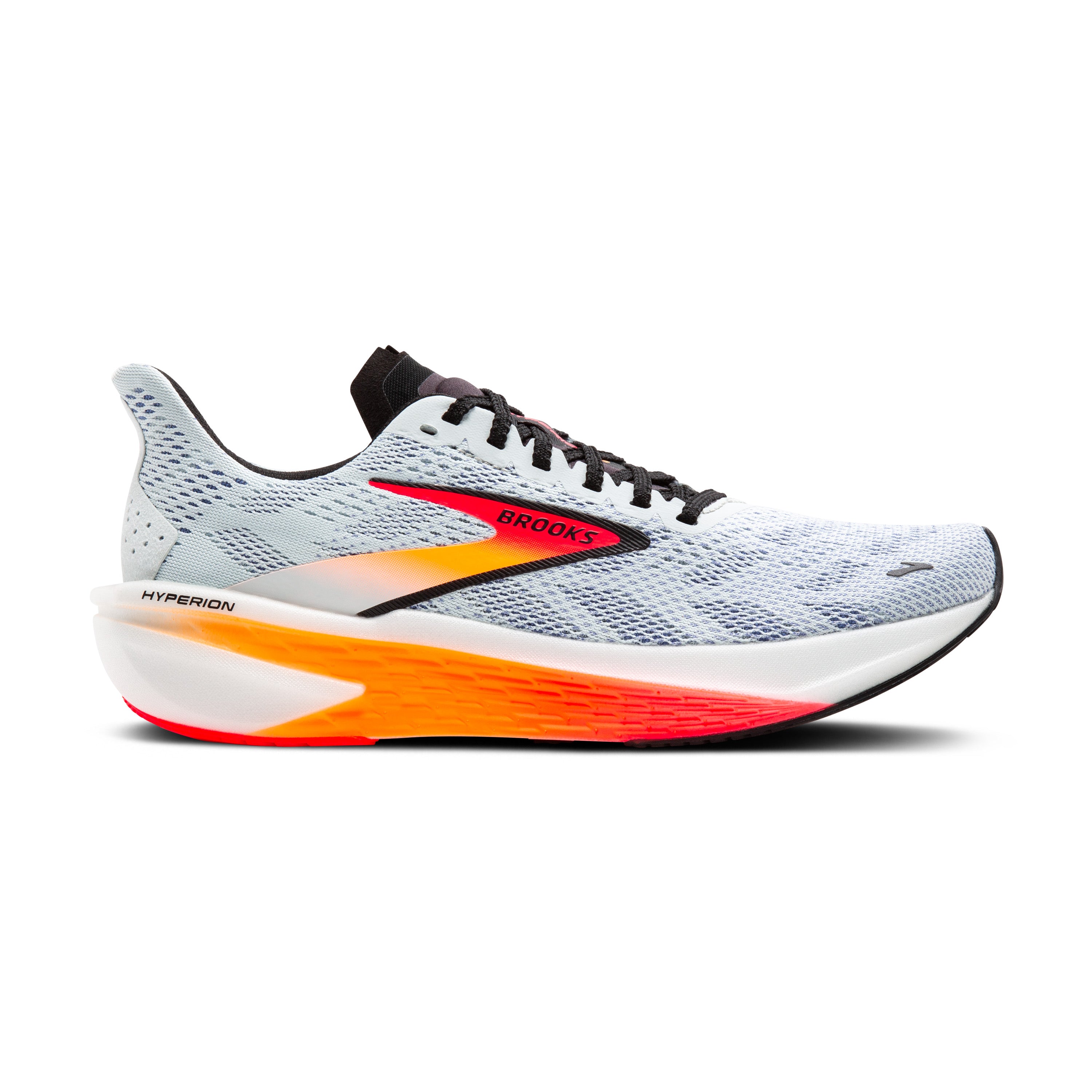 BROOKS MEN'S HYPERION 2 - D - 443 ILLUSION/CORAL/BLACK 7.0