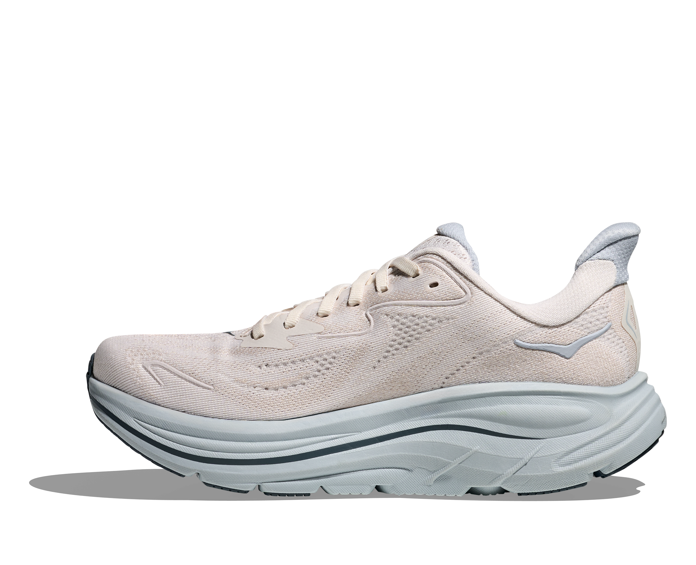 HOKA WOMEN'S CLIFTON 10 - WIDE D - GROUT/MINERAL BLUE