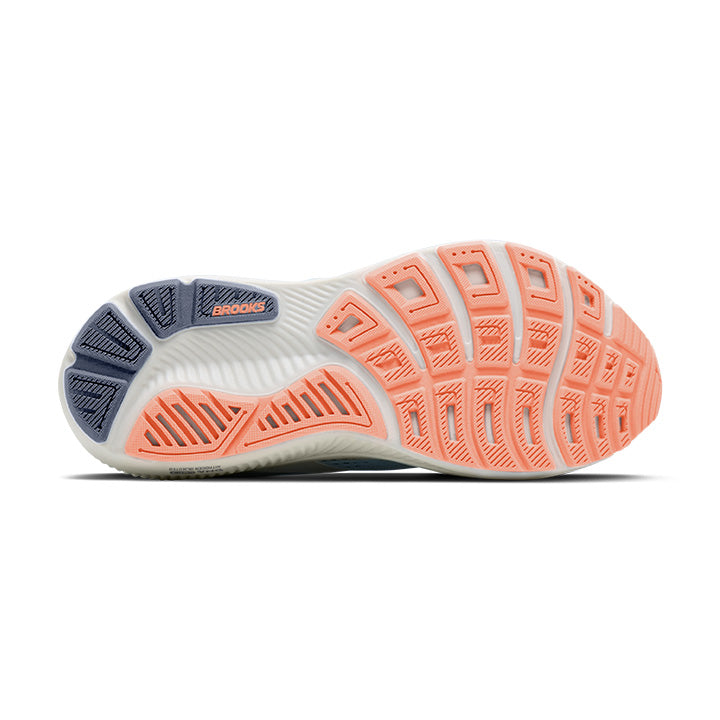 WOMEN'S GHOST 18 - WIDE D - STAR WHITE/CYBER PEACH/GREY