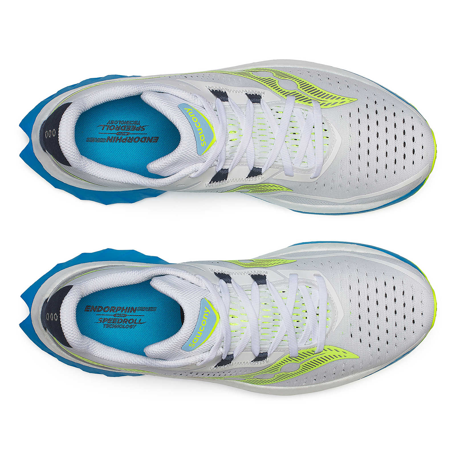 SAUCONY MEN'S ENDORPHIN SPEED 4 - D - 222 WHITE/VIZIBLUE 