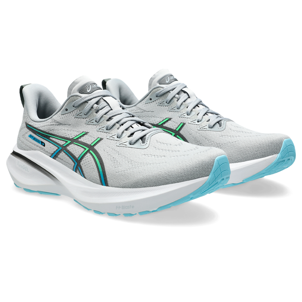 ASICS MEN'S GT-2000 13 - D - 020 PIEDMONT GREY/BLACK 