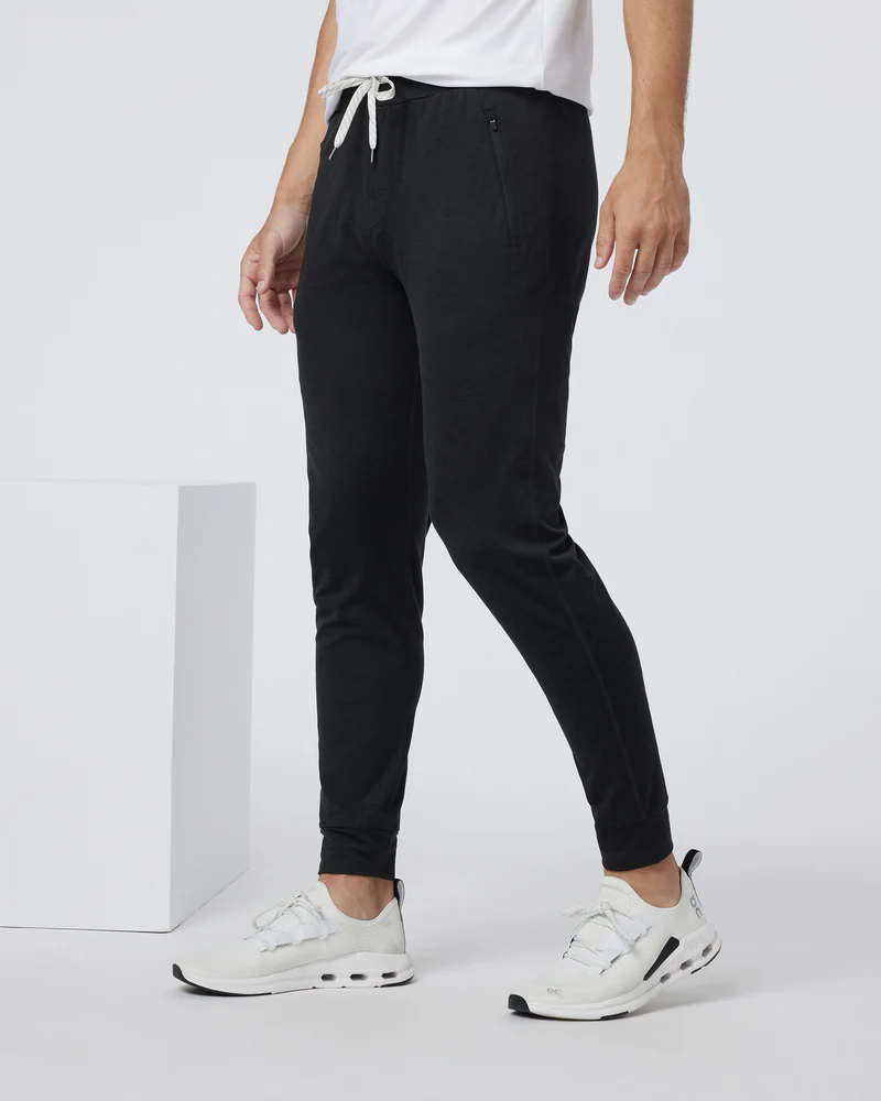 VUORI MEN'S PONTO PERFORMANCE JOGGER - HBK BLACK HEATHER 