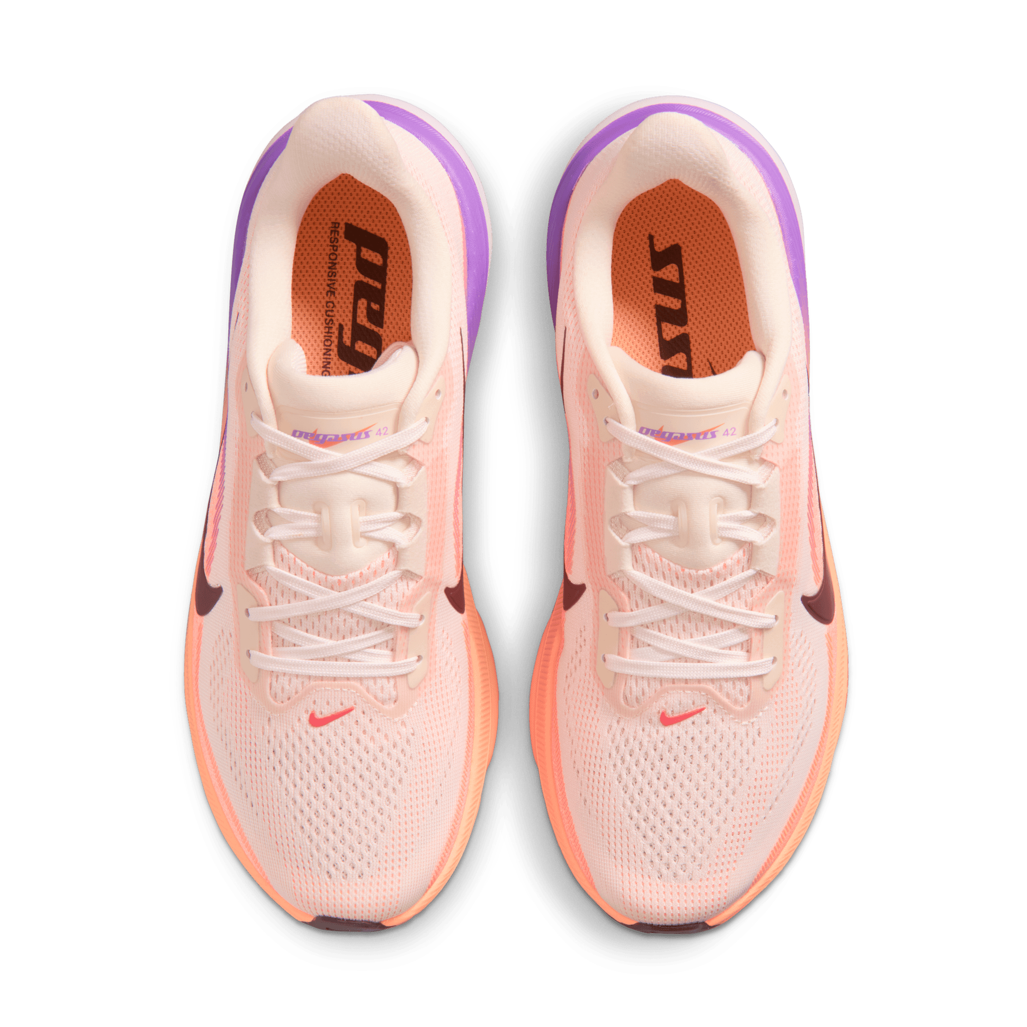 WOMEN'S PEGASUS 42 - B - CHALK/TATOO/ORANGE PULSE