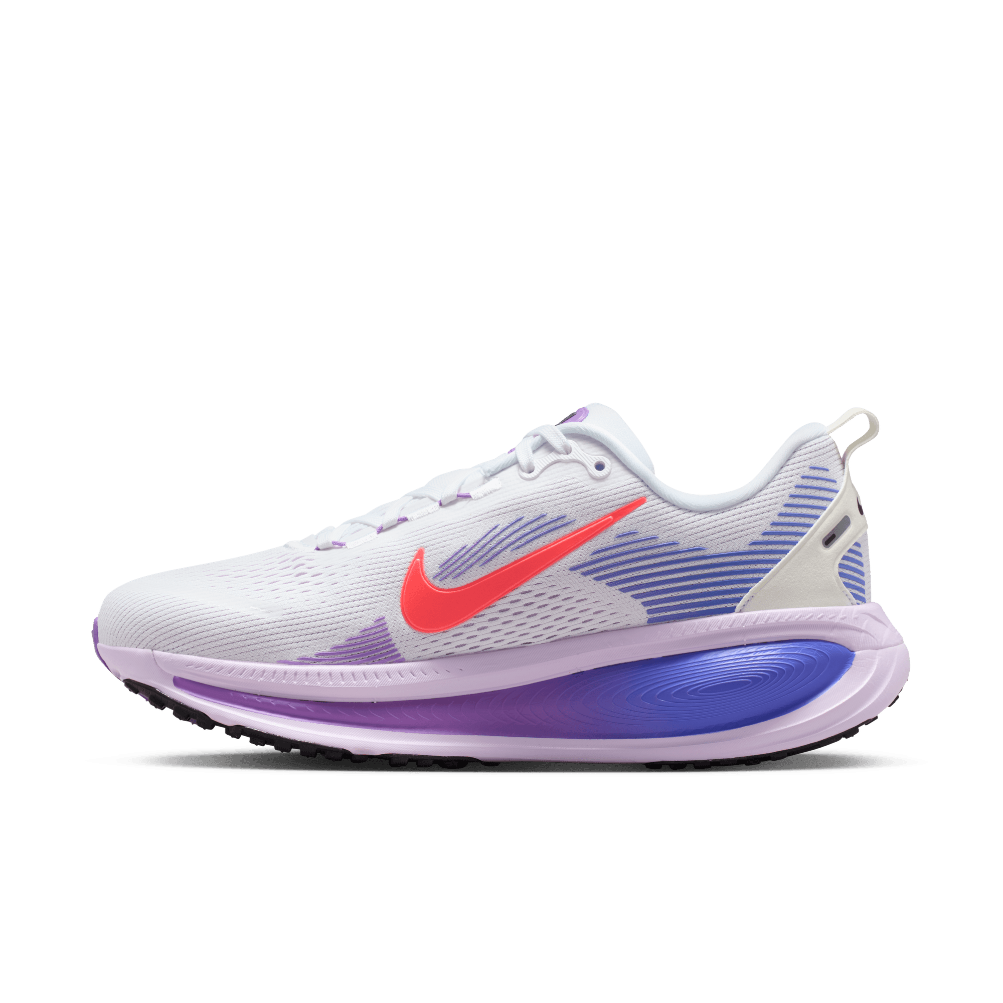 NIKE WOMEN'S VOMERO 18 - B - WHITE/HOT LAVA