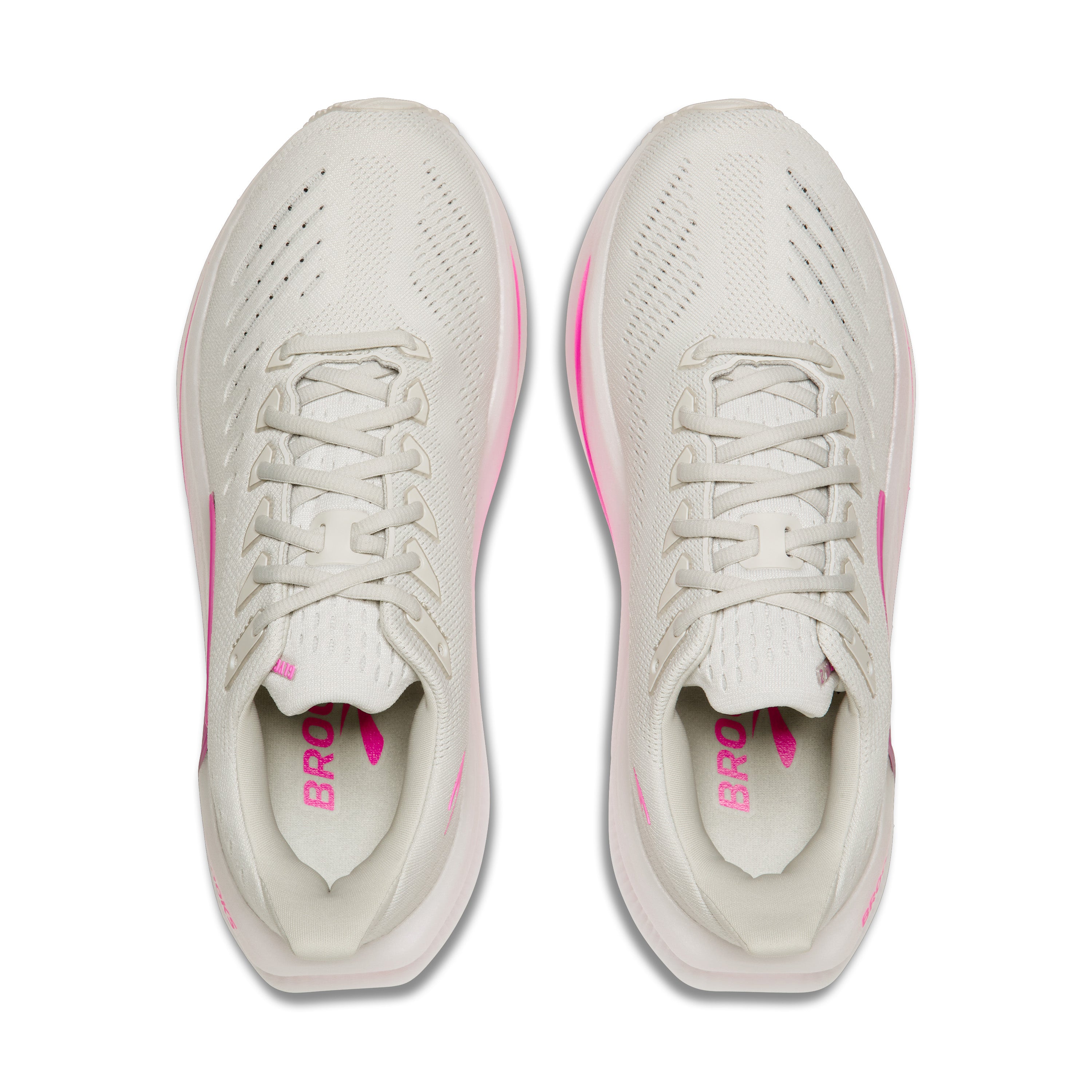 BROOKS WOMEN'S GLYCERIN MAX 2 - B - OYSTER/ARGYLE/CYBER PINK