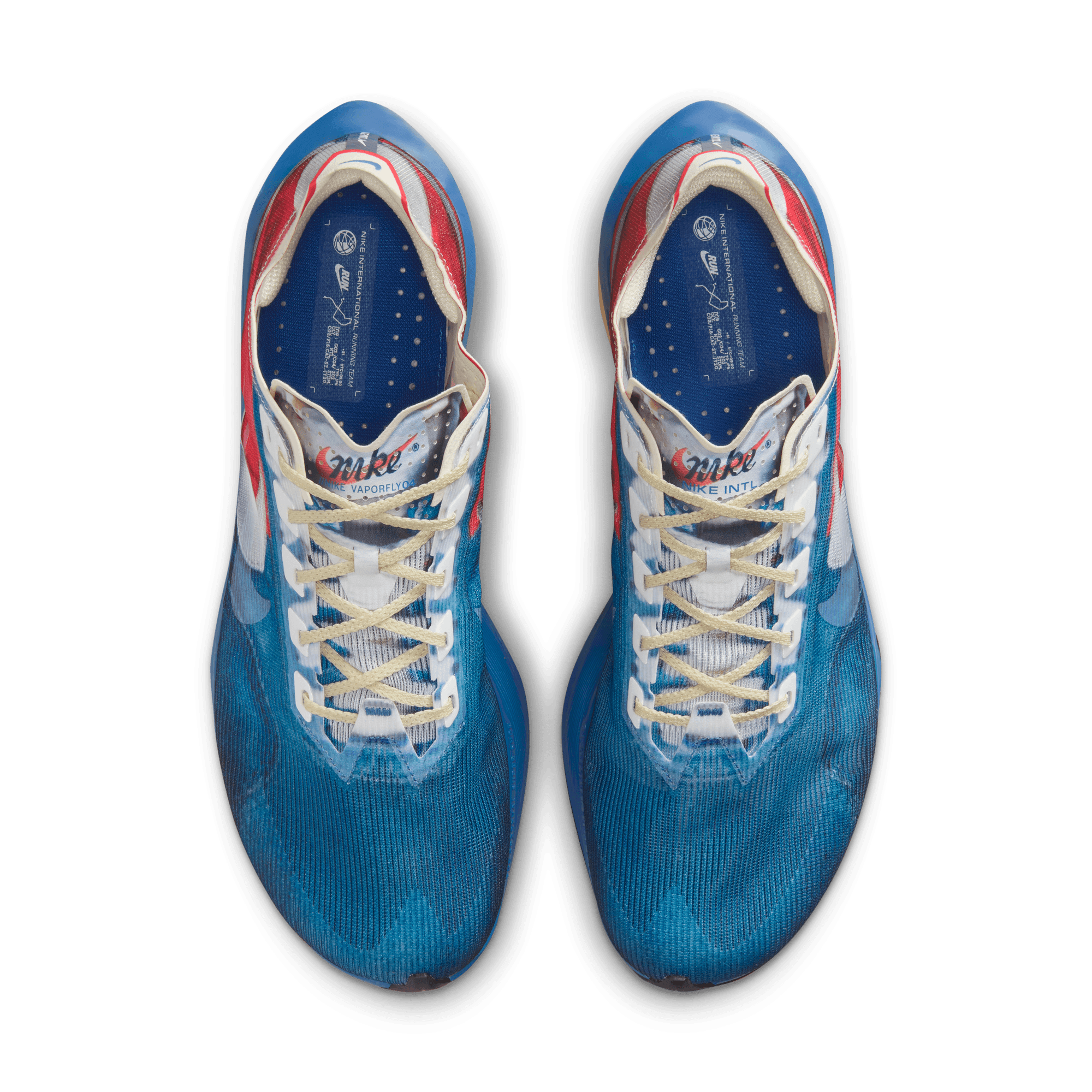 NIKE MEN'S VAPORFLY 4 - D - MULTI COLOR/CLEAR MOUNTAIN BLUE