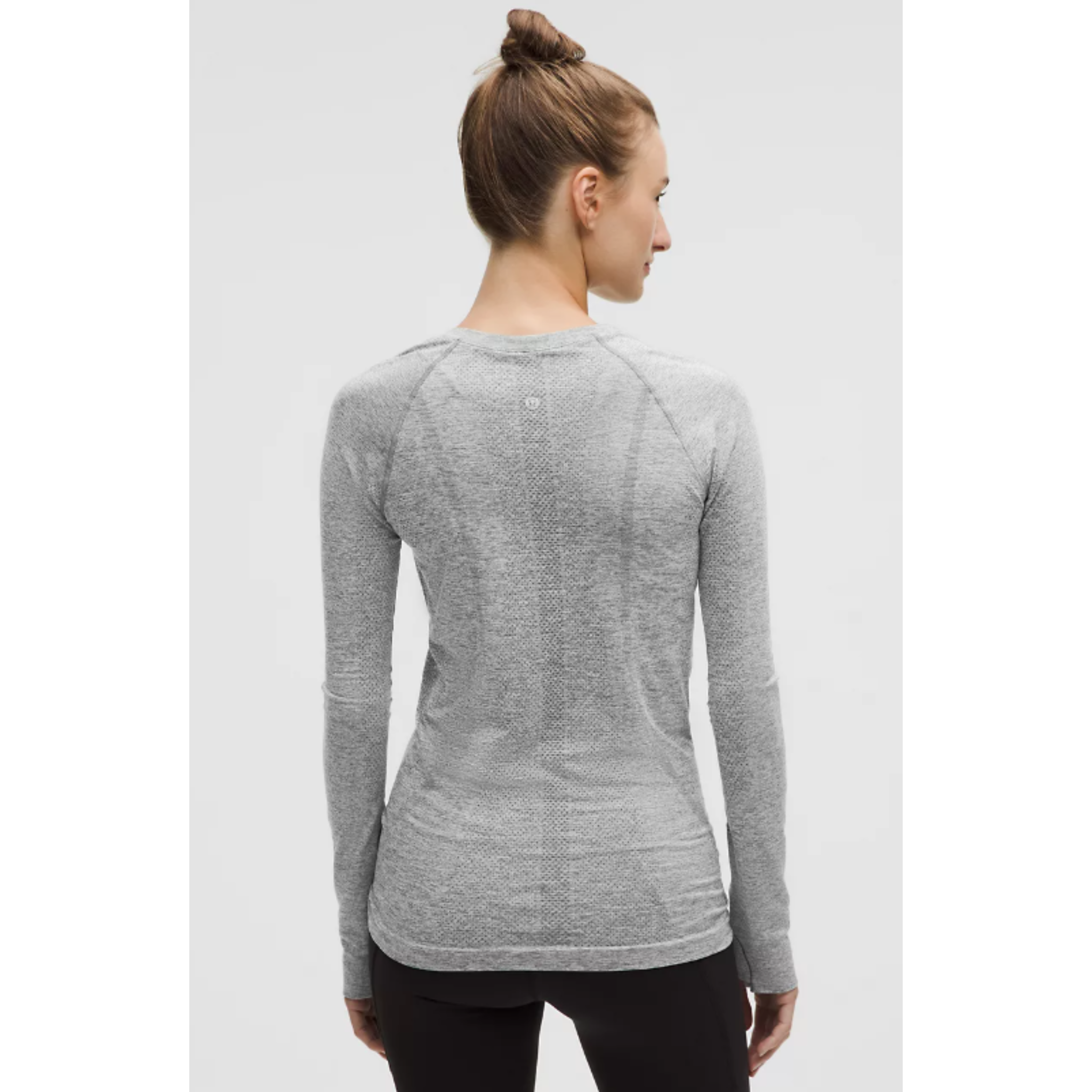 LULULEMON WOMEN'S SWIFTLY TECH LONG SLEEVE 2.0 - SLATE/WHITE