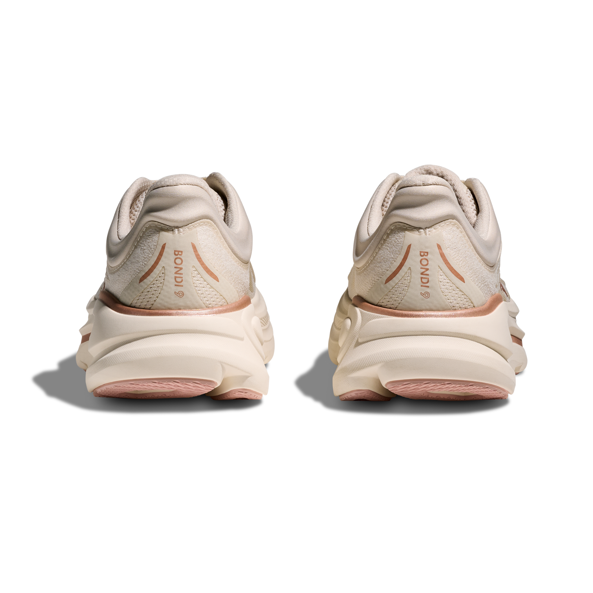 HOKA WOMEN'S BONDI 9 - B - OAT MILK/ROSE GOLD