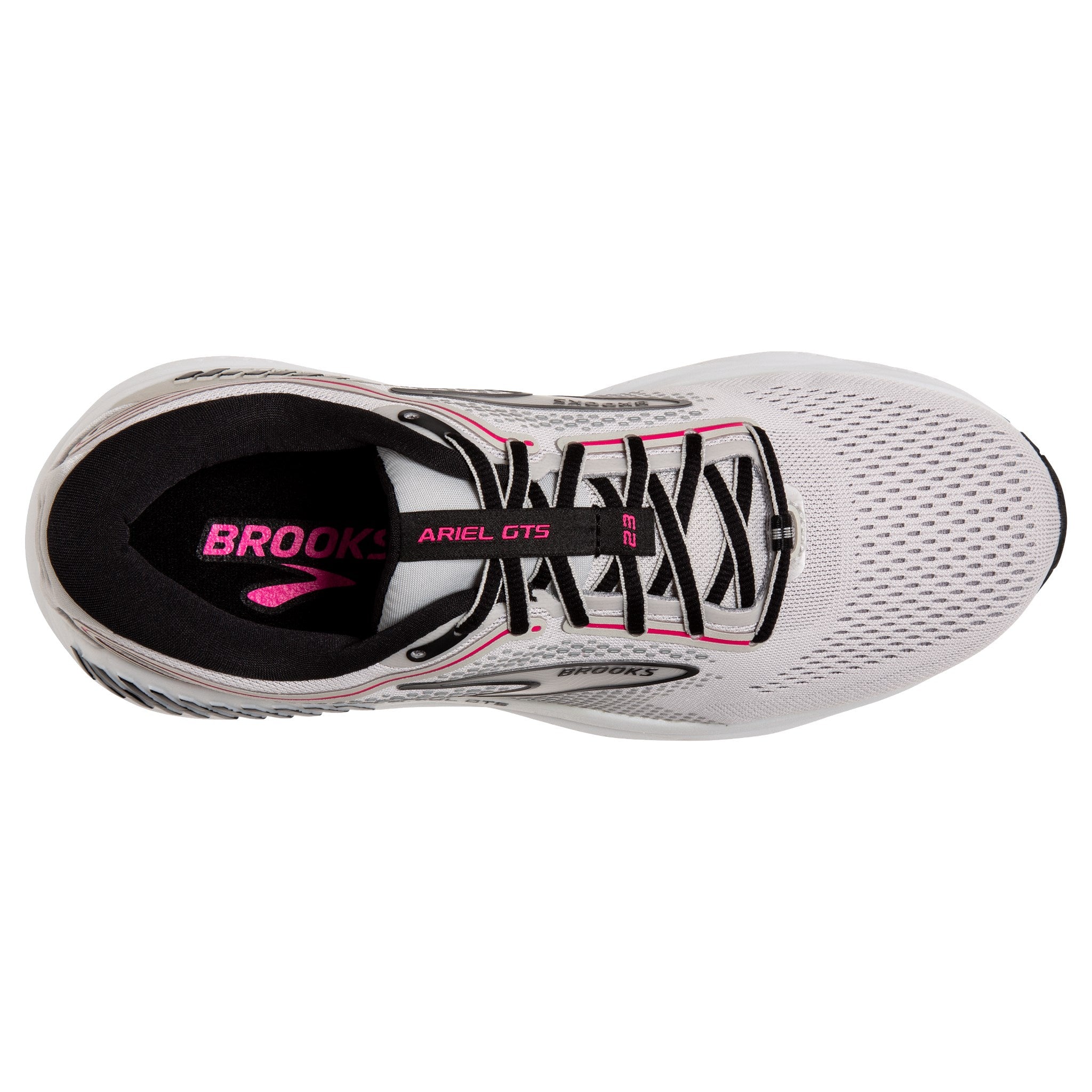 BROOKS WOMEN'S ARIEL 23 - B - 078 GREY/BLACK/PINK - 7.0 