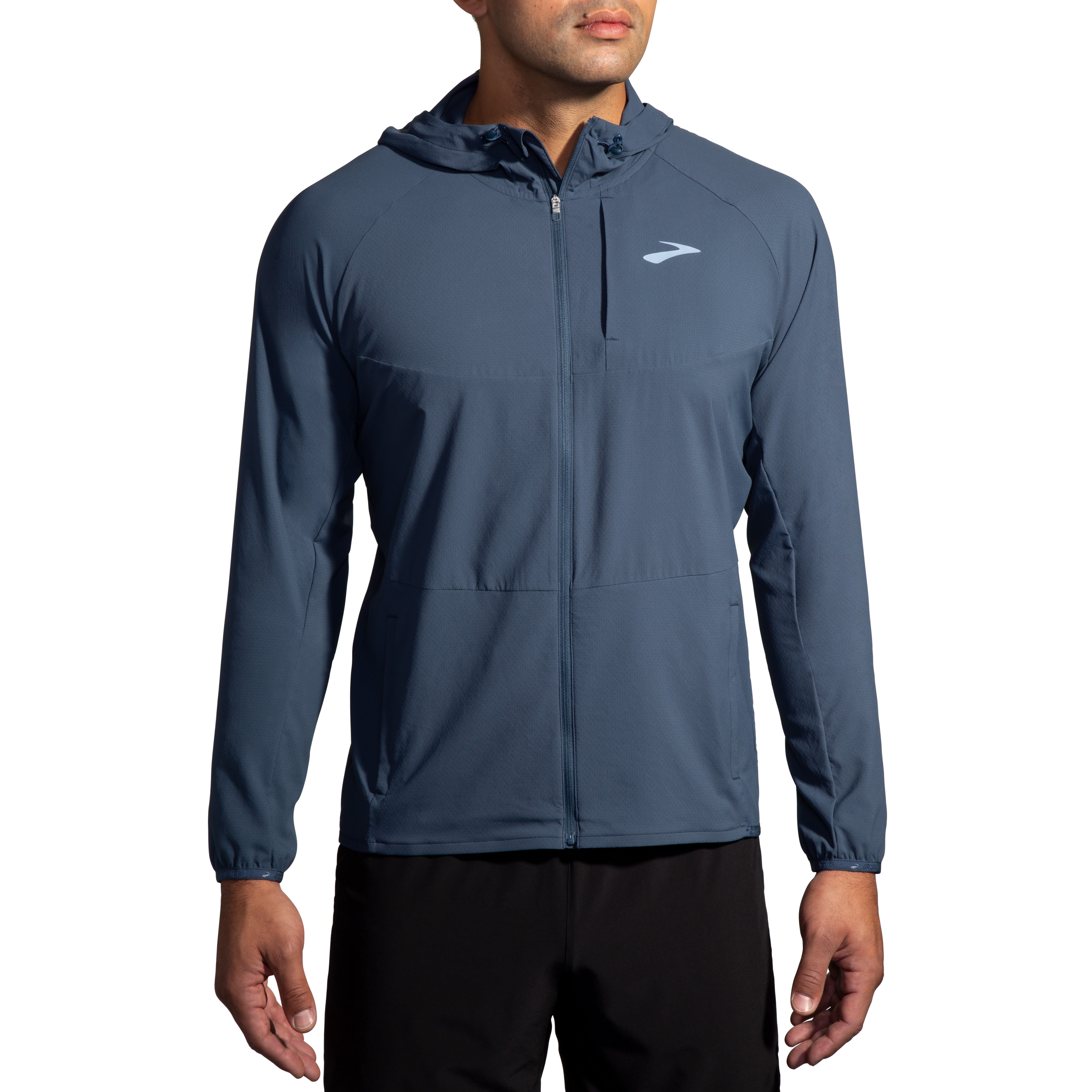 BROOKS MEN'S CANOPY JACKET - 455 BLUE SLATE XS