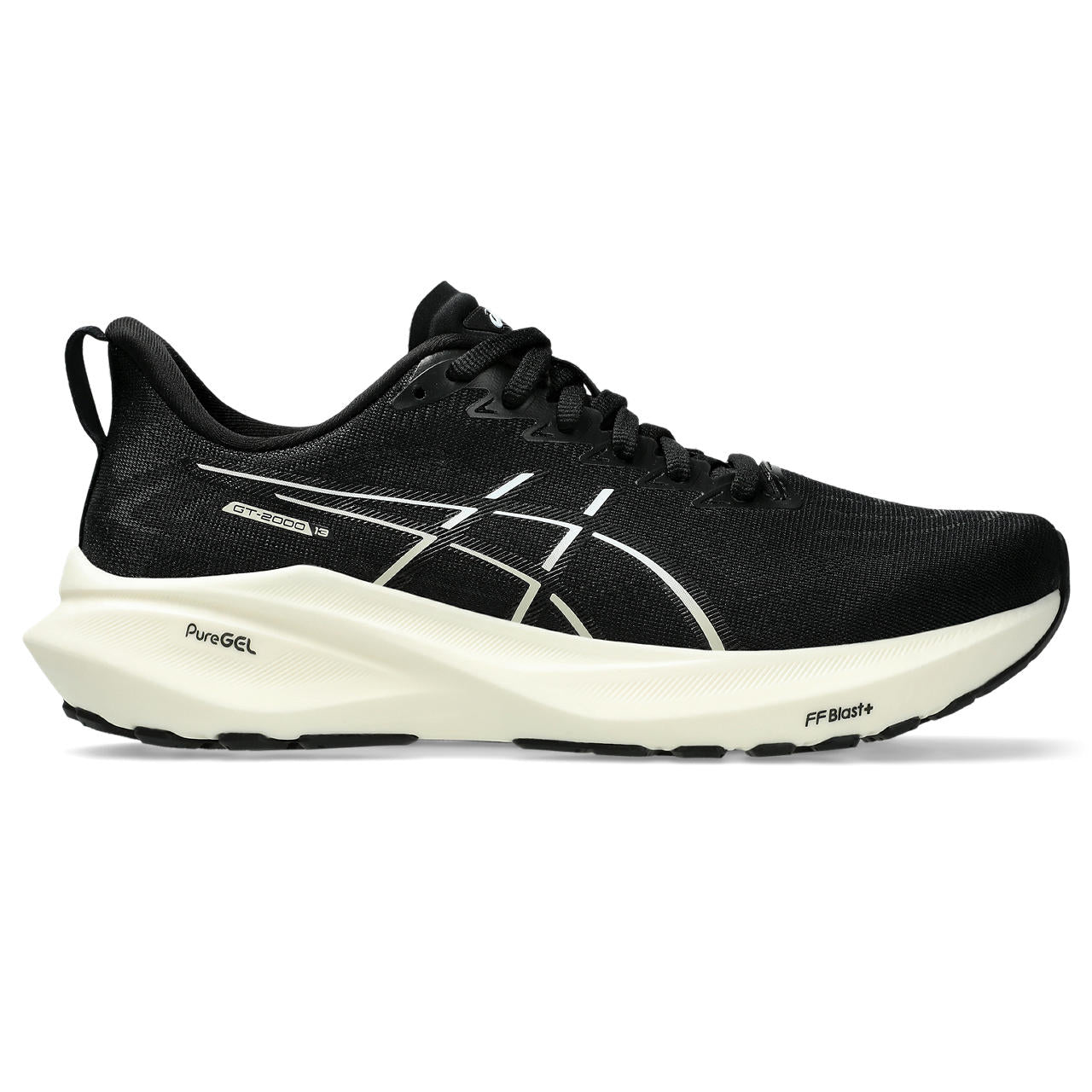 ASICS WOMEN'S GT-2000 13 - WIDE D - 003 BLACK/WHITE 