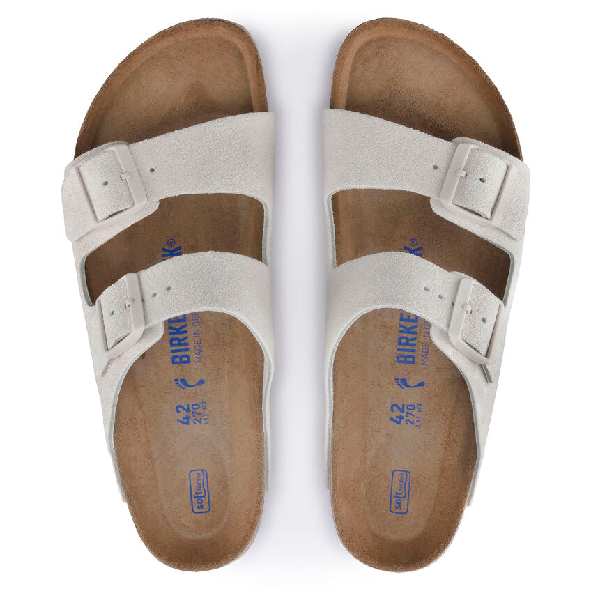 BIRKENSTOCK ARIZONA SOFT FOOTBED - ANTIQUE WHITE 