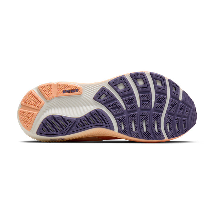 BROOKS WOMEN'S GHOST 18 - B - PEACH/GRAPE/COCONUT