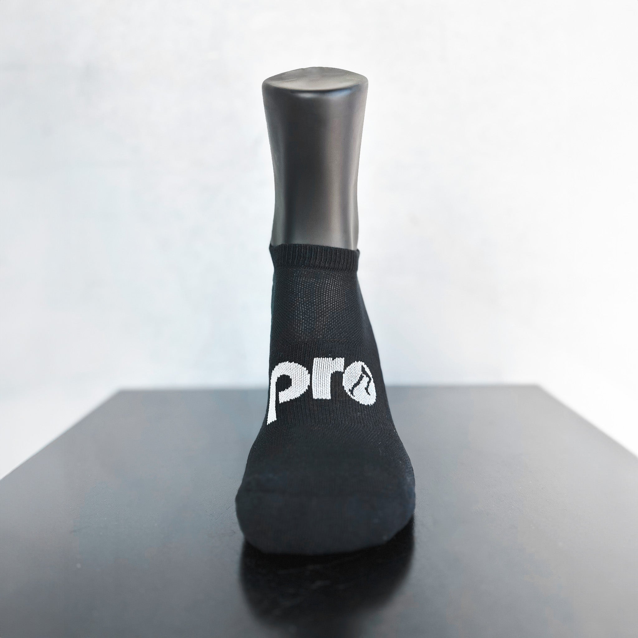 PR GEAR PRO LOGO MIDWEIGHT NO SHOW TAB SOCK BLACK
