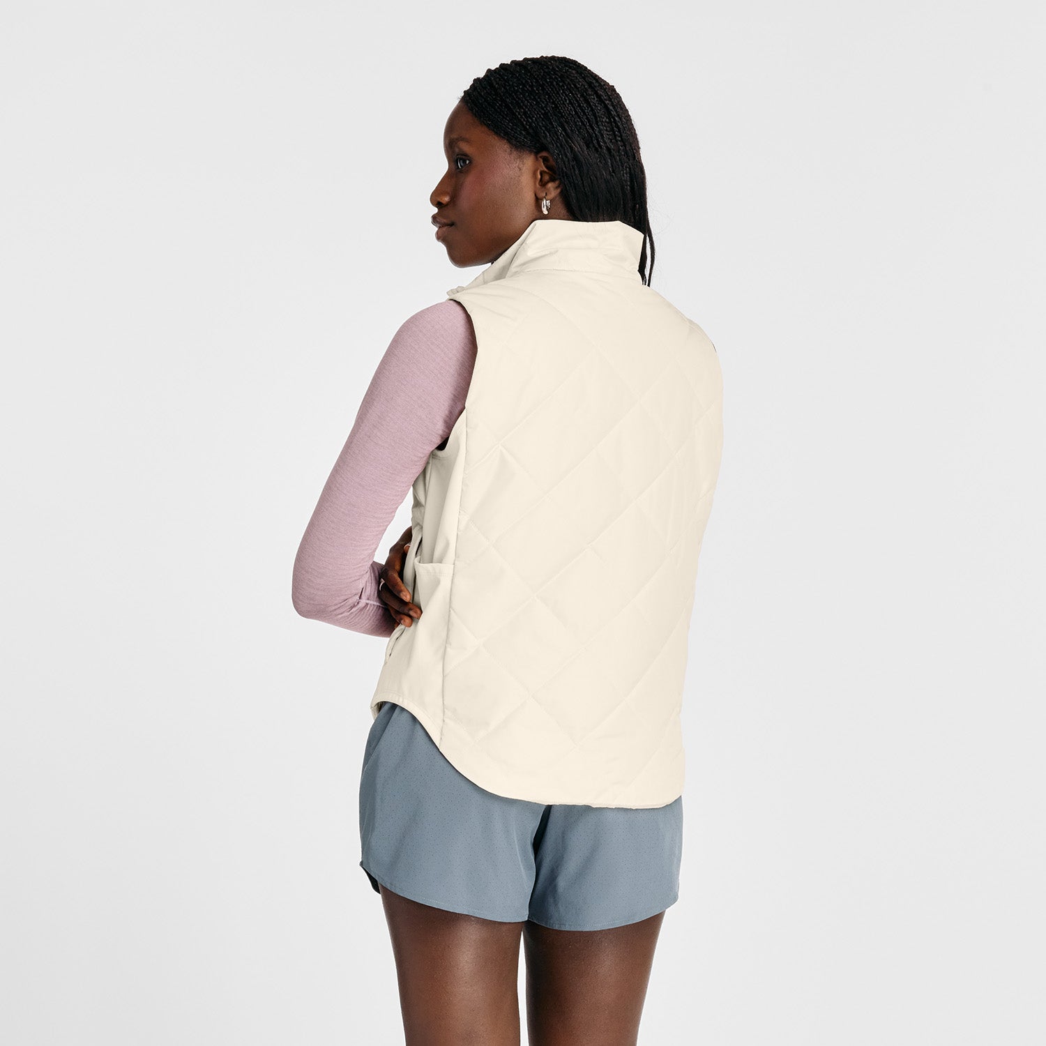 NEW BALANCE WOMEN'S QUILTED VEST - LINEN 