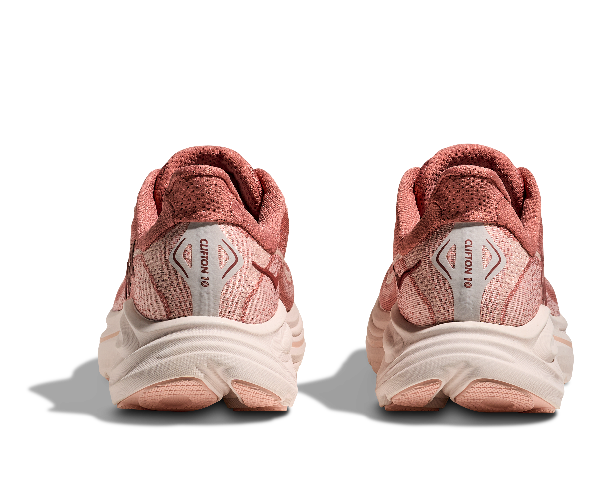HOKA WOMEN'S CLIFTON 10 - B - BLUSH/ROSE LATTE