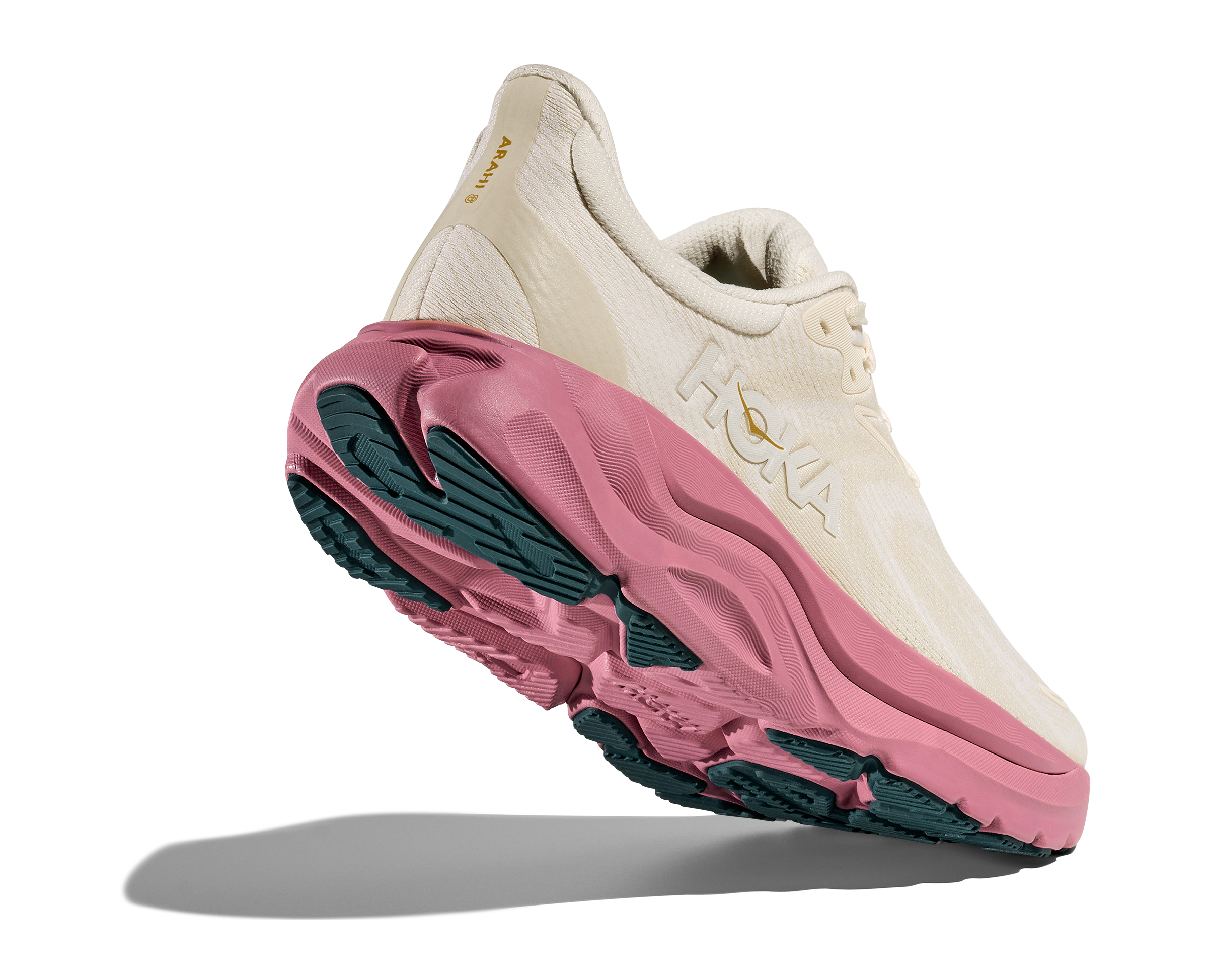 HOKA WOMEN'S ARAHI 8 - B - ALABASTER/LINGONBERRY