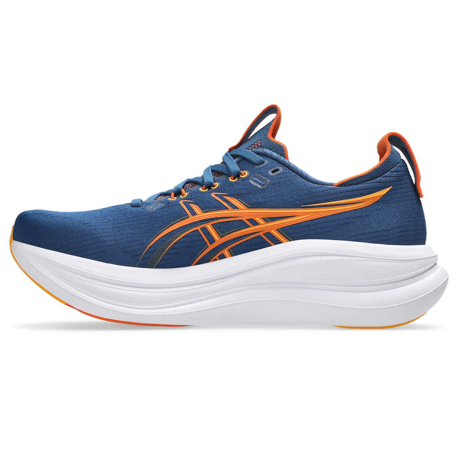 ASICS MEN'S NIMBUS 28 - WIDE 2E - TWILIGHT BLUE/ANZU - SIZE 10.5