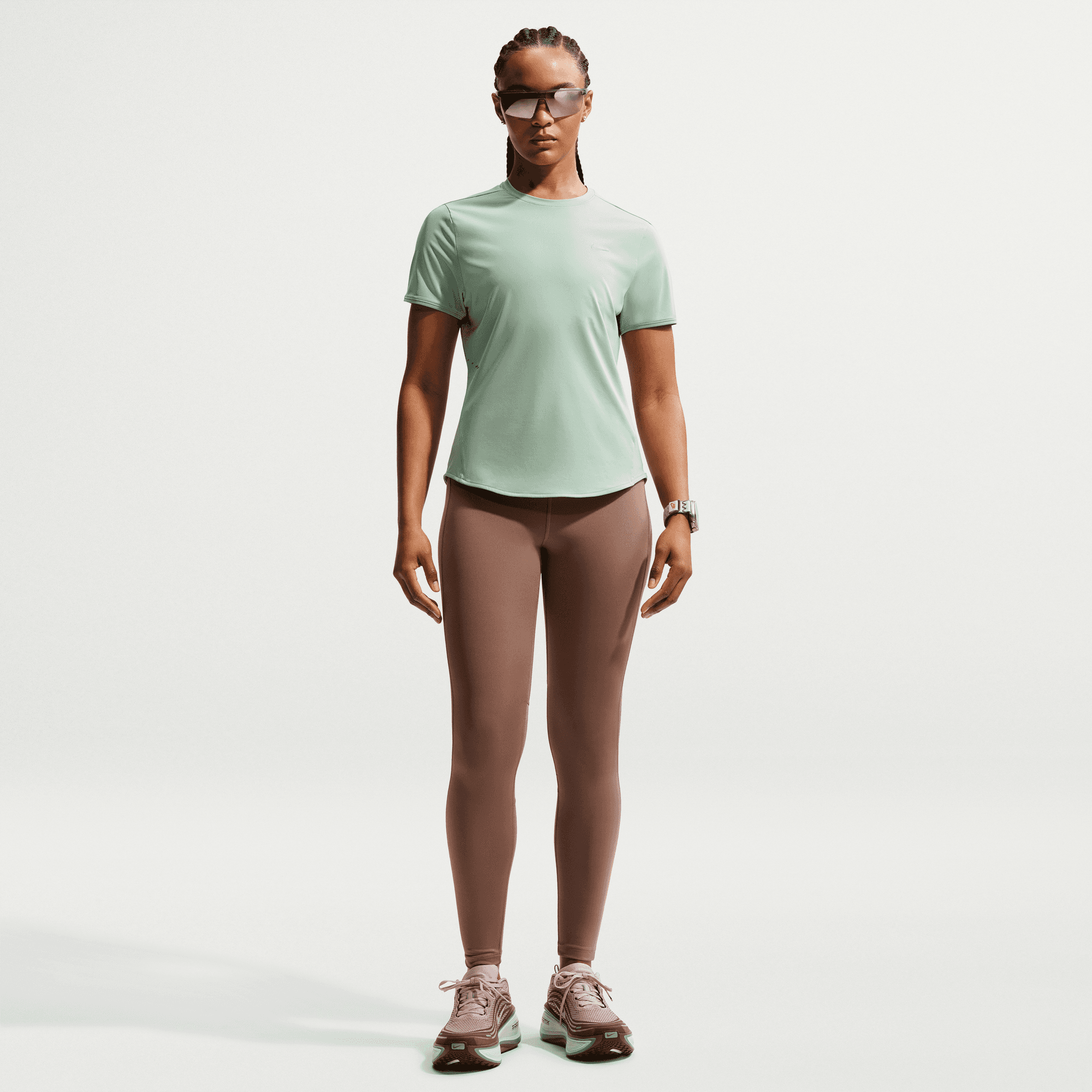 NIKE WOMEN'S SWIFT DRI-FIT SHORT SLEEVE - STEAM