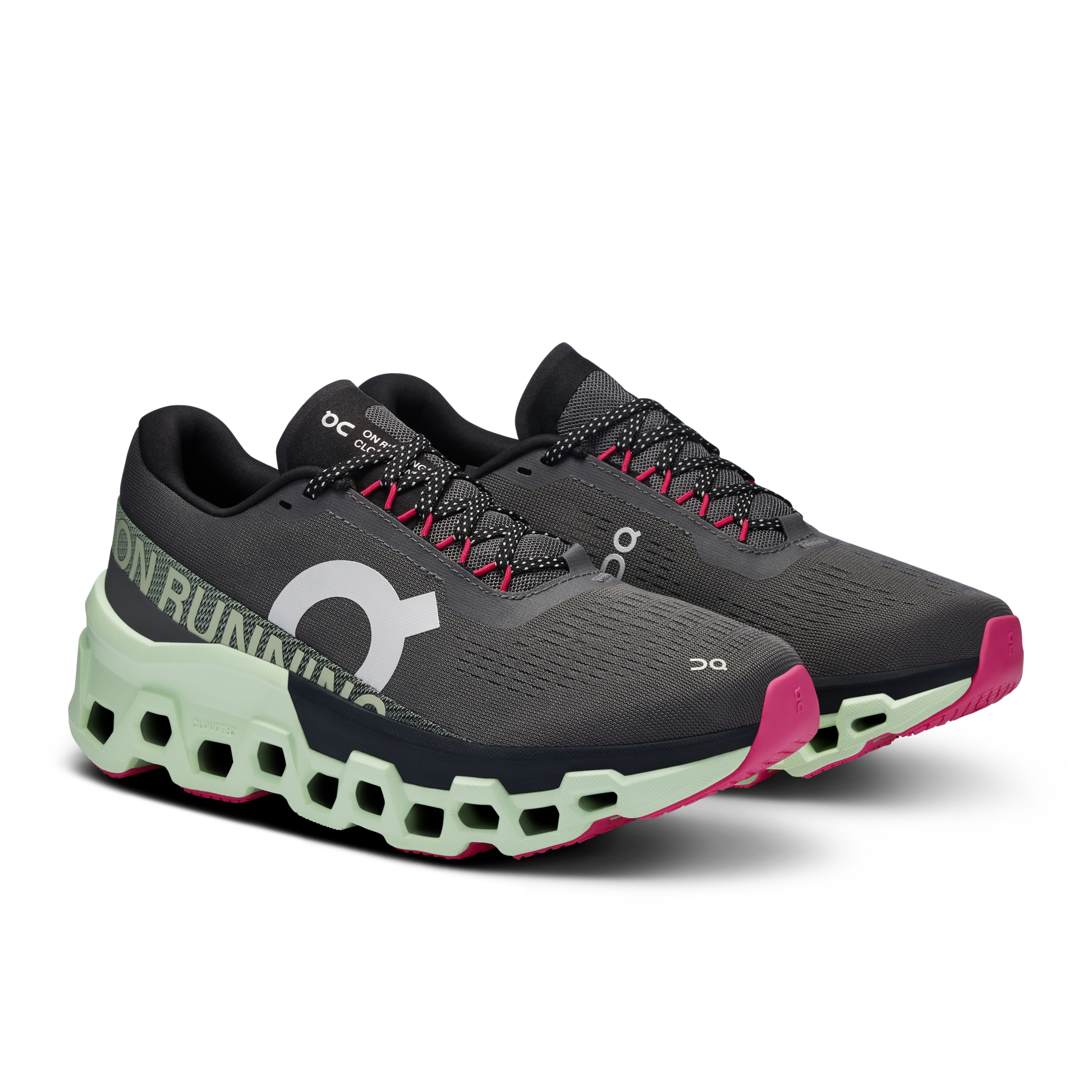 ON RUNNING WOMEN'S CLOUDMONSTER 2 - B - ASPHALT/LIMA 