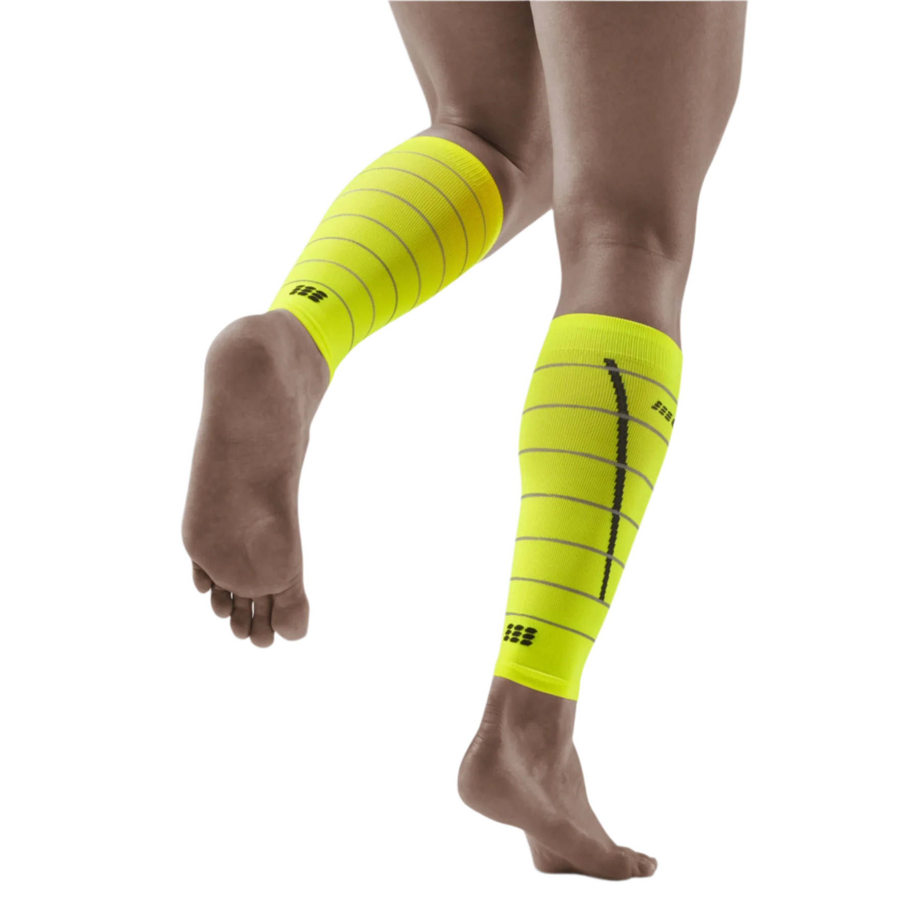 CEP MEN'S REFLECTIVE COMPRESSION CALF SLEEVES 